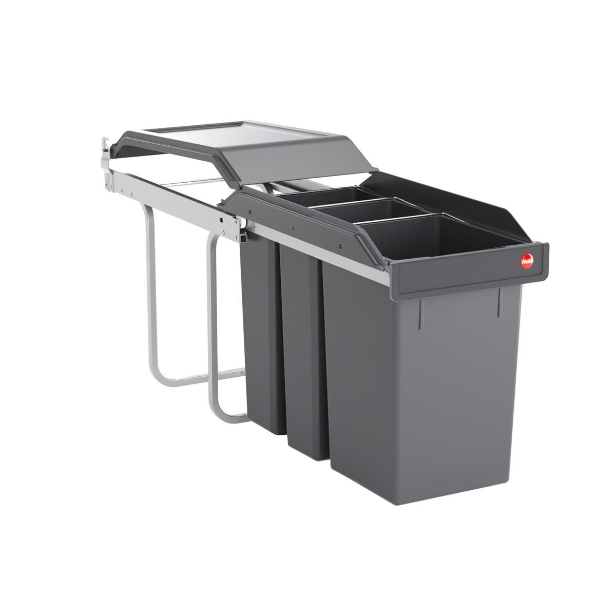 Hailo Einbaumülleimer Hailo Abfallsammler 3650191 TE Swing A Terzett 15 + 2x 7.5 Liter, Hailo Abfallsammler 3650191 TE Swing A Terzett 15 + 2x 7.5 Liter