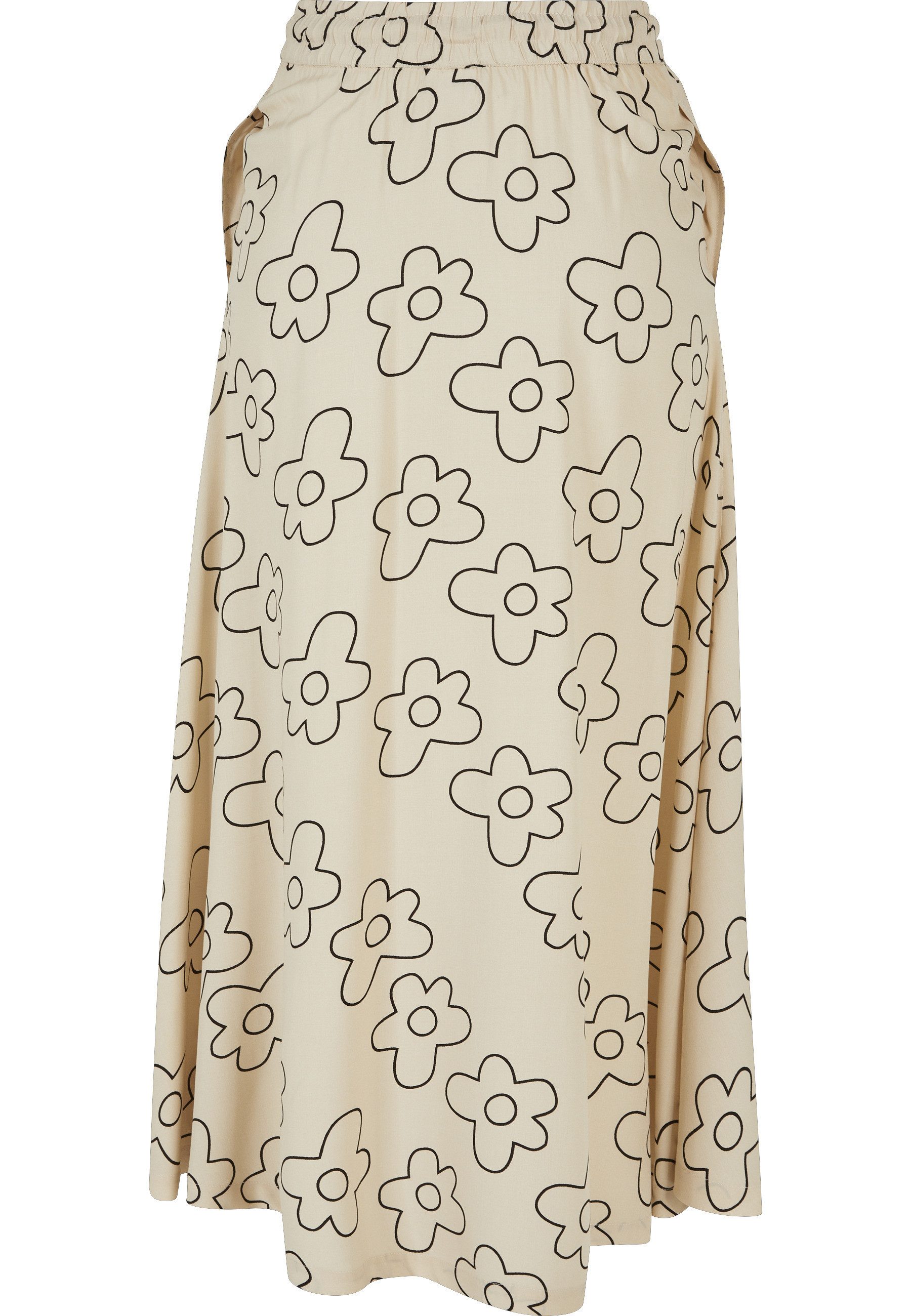 URBAN CLASSICS Jerseyrock Urban Classics Damen Ladies Viscose Midi Skirt (1 günstig online kaufen