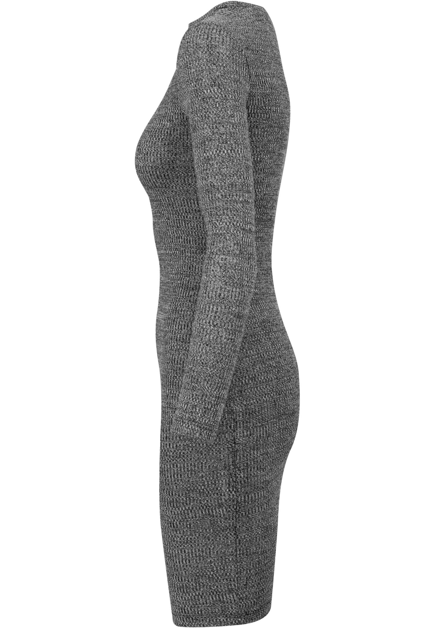 Jerseykleid Rib Damen charcoal Dress URBAN (1-tlg) CLASSICS Ladies