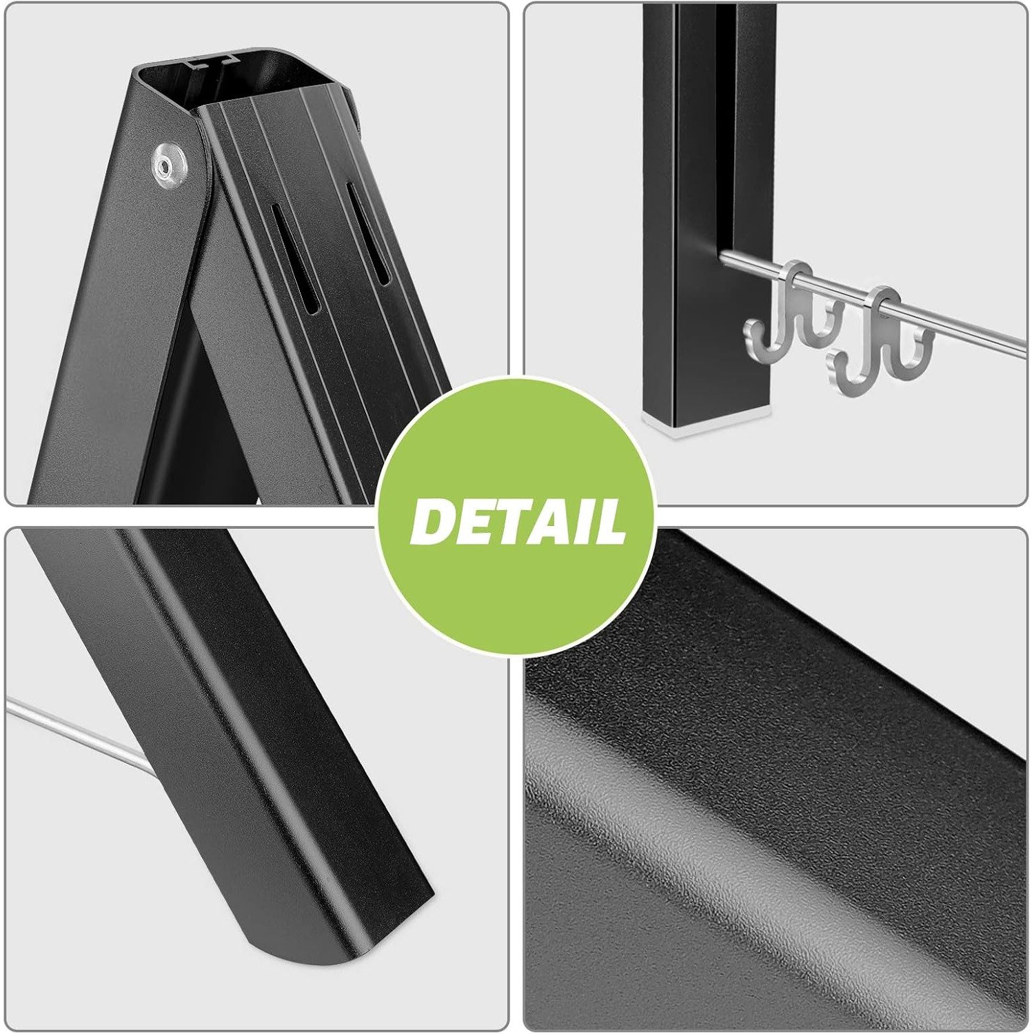 NUODWELL Wäscheständer Wand Klappbar, Kleiderbügel Kleiderlüfter Wandgarder günstig online kaufen