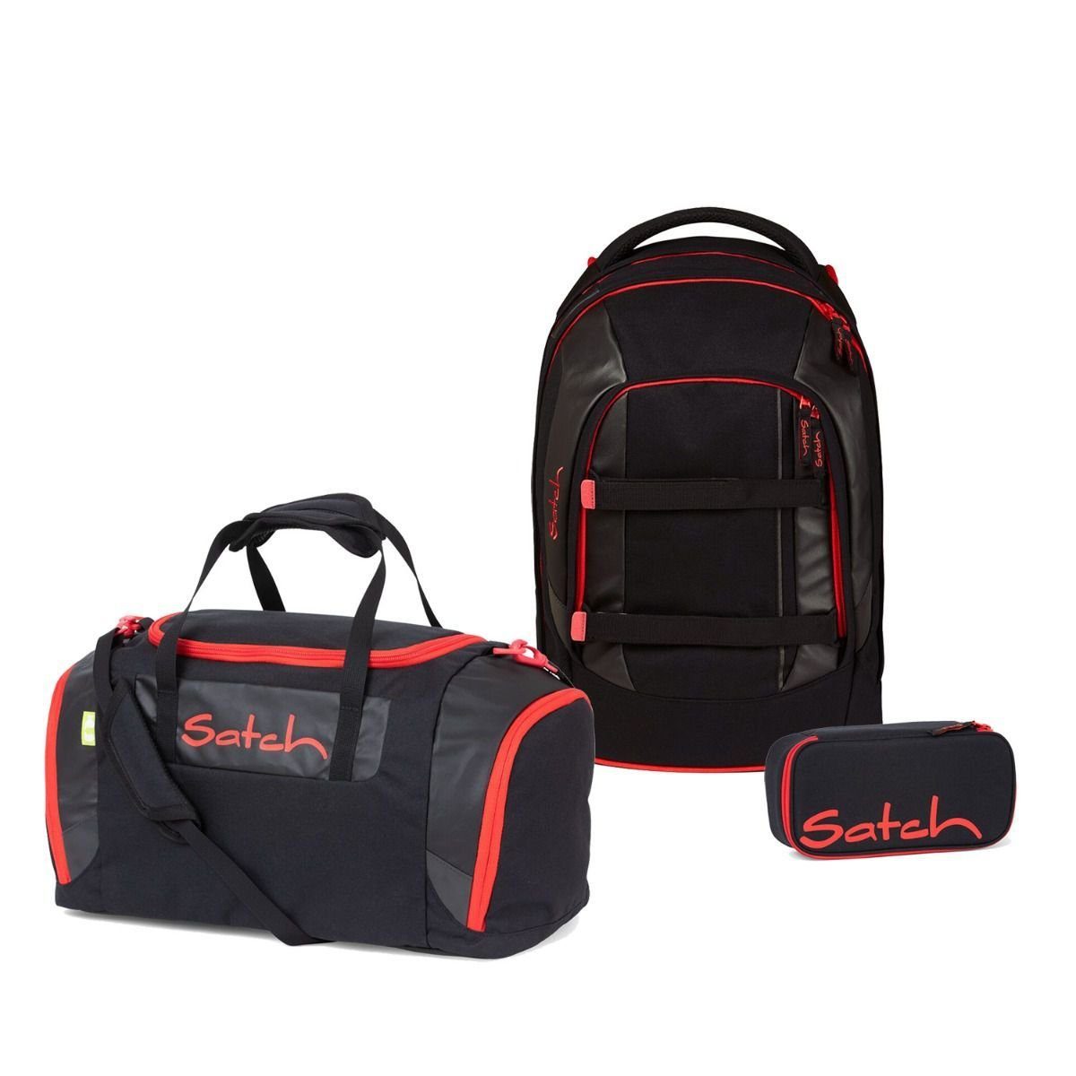 Satch Schulrucksack Pack (3tlg., inkl. Schlamperbox und Sporttasche)