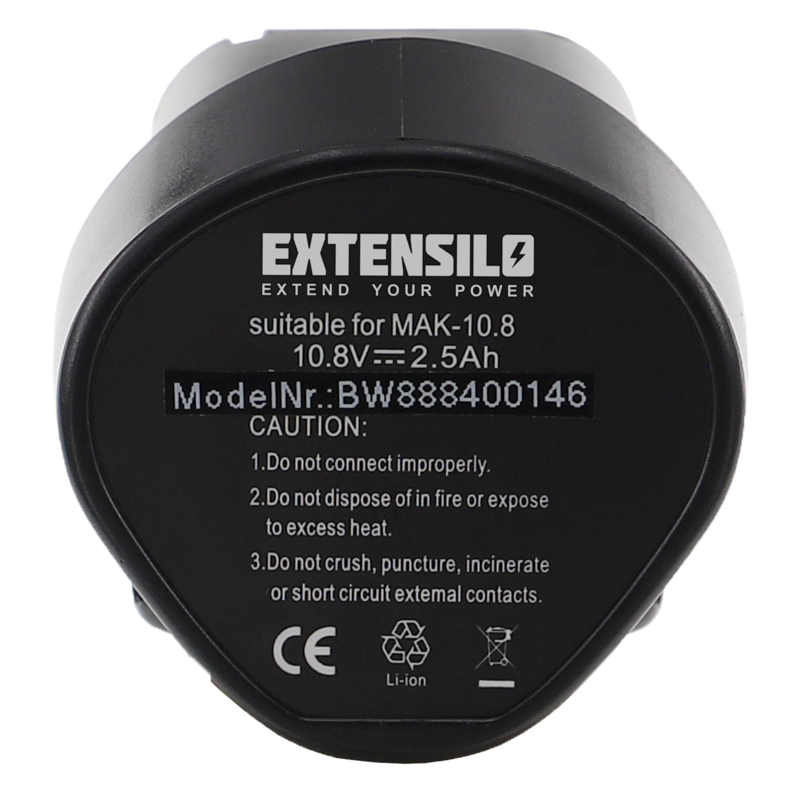 Extensilo passend für Makita ML100W, ML101, LCT207, LCT207W, LM01, LM01W, LM02, Akku 2500 mAh