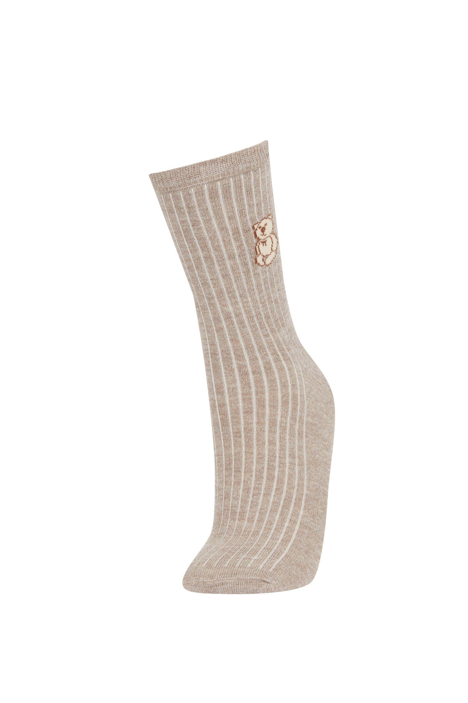 DeFacto Langsocken Damen CUT Langsocken (3 (Packung, 3-Paar) tlg) HIGH