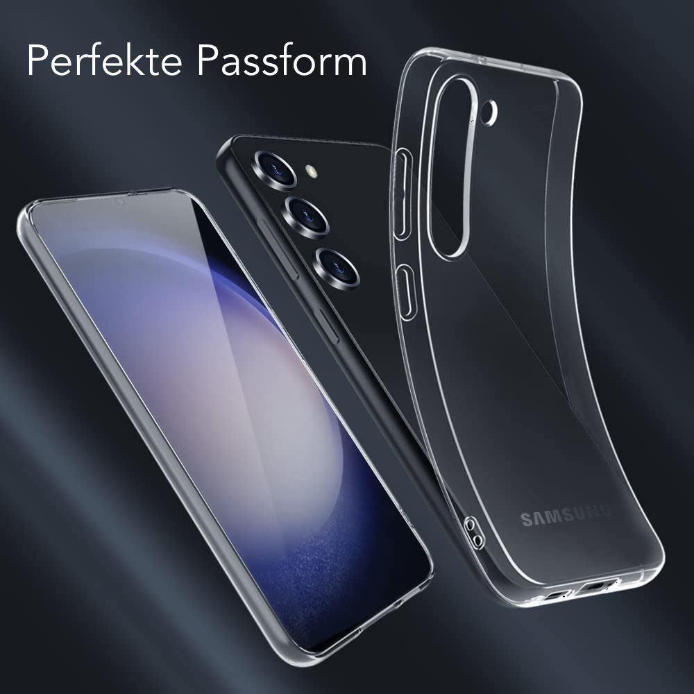 AVANA Handyhülle für Samsung Galaxy S24 / Plus / Ultra / FE Hülle Silikon Schutzhülle, Case, Klar Bumper, Slim-Fit Cover, Transparent