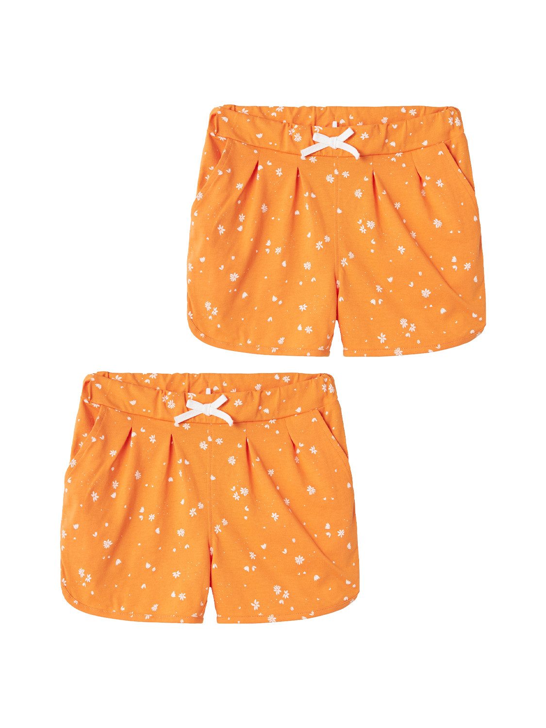 Name It Shorts 2er-Set Plissierte Baumwolle Pants für Mädchen (2-tlg) NMFHENRA SHORTS PB