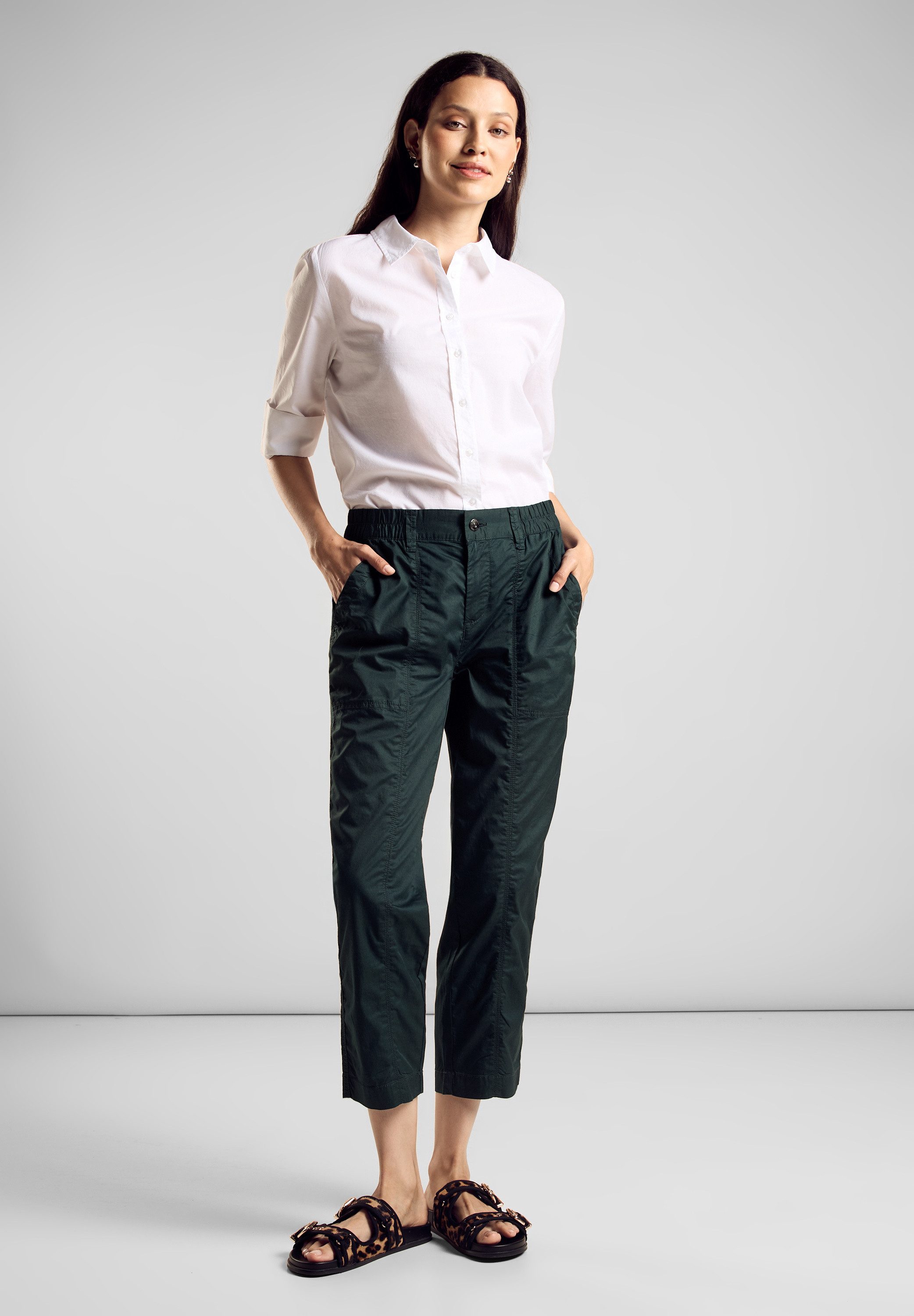 STREET ONE Röhrenhose Middle Waist
