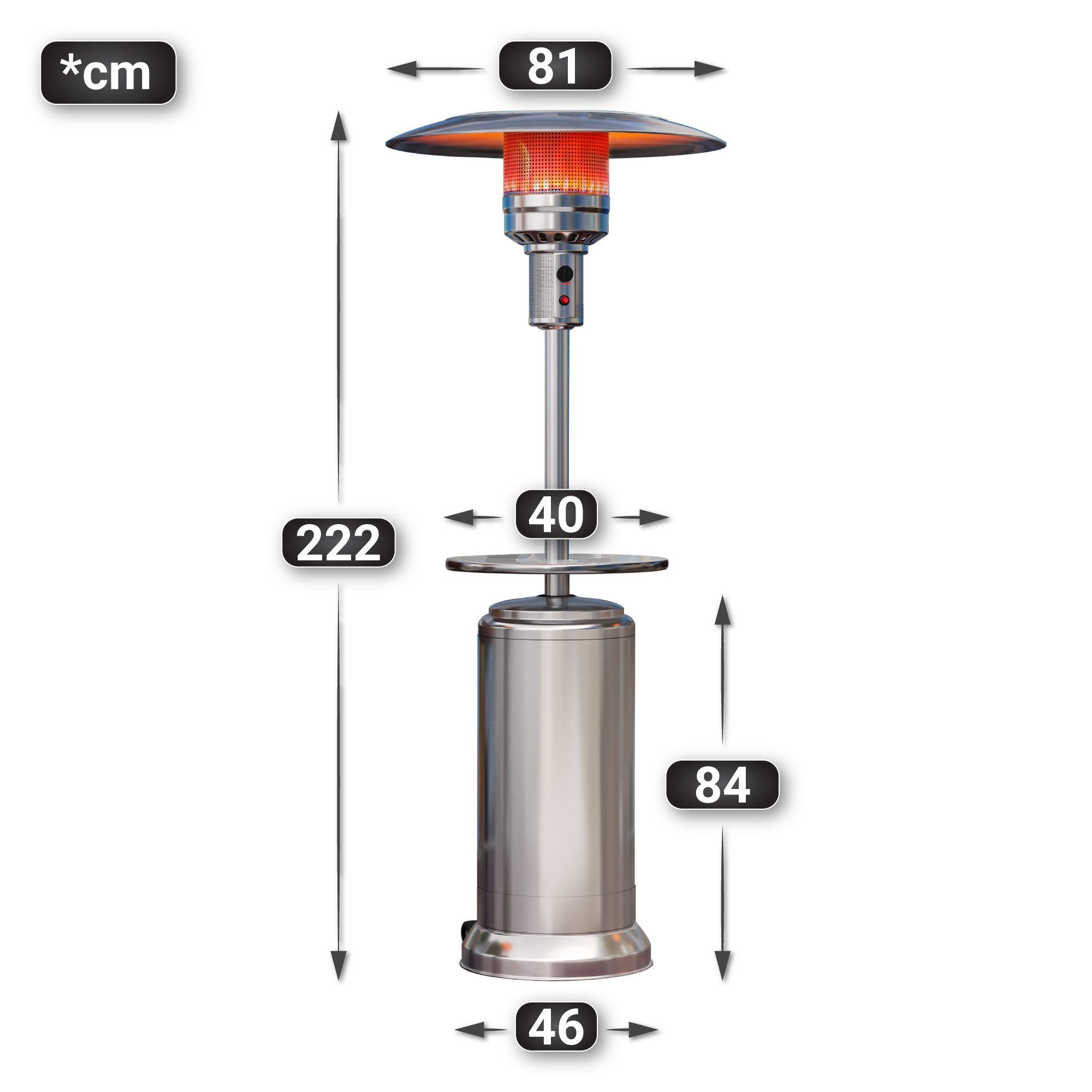 GGMMÖBEL Heizstrahler ABBEY günstig online kaufen