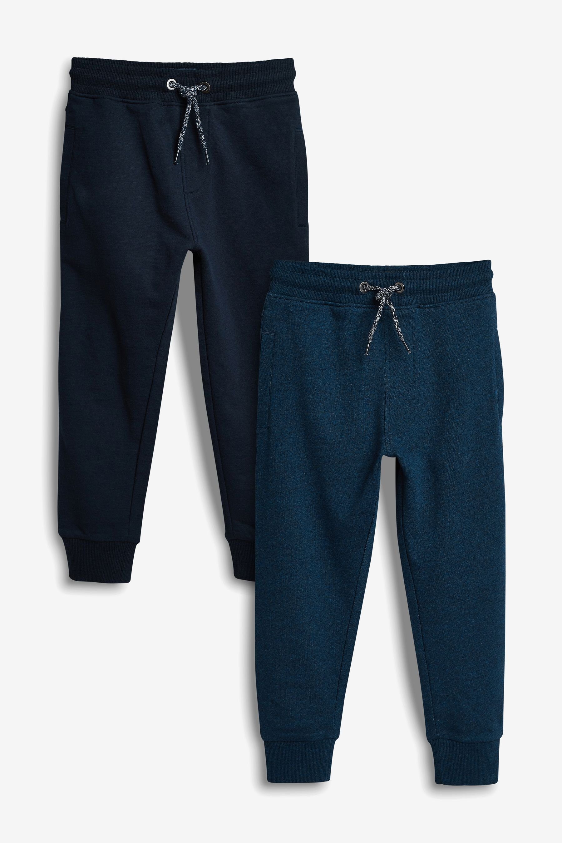 Next Jogginghose Slim-Fit-Jogginghose (3-16 Jahre), 2er-Pack (2-tlg) Blue/Navy