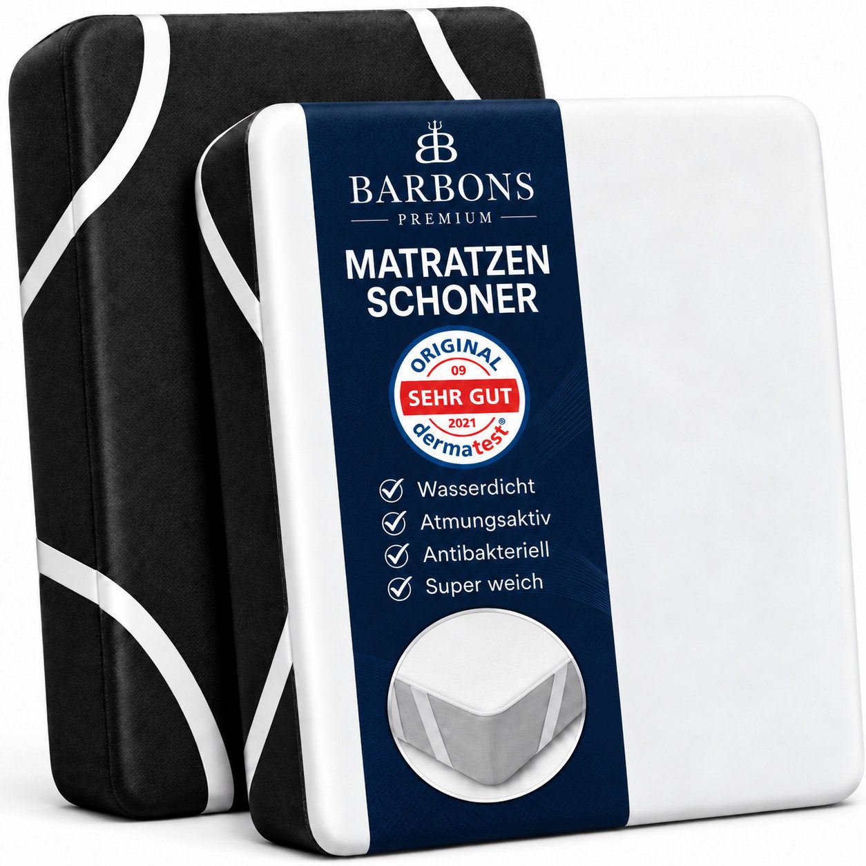 Matratzenschoner Barbons Premium wasserdichte Matratzenauflage Mtratzenschutz BARBONS, 60x120