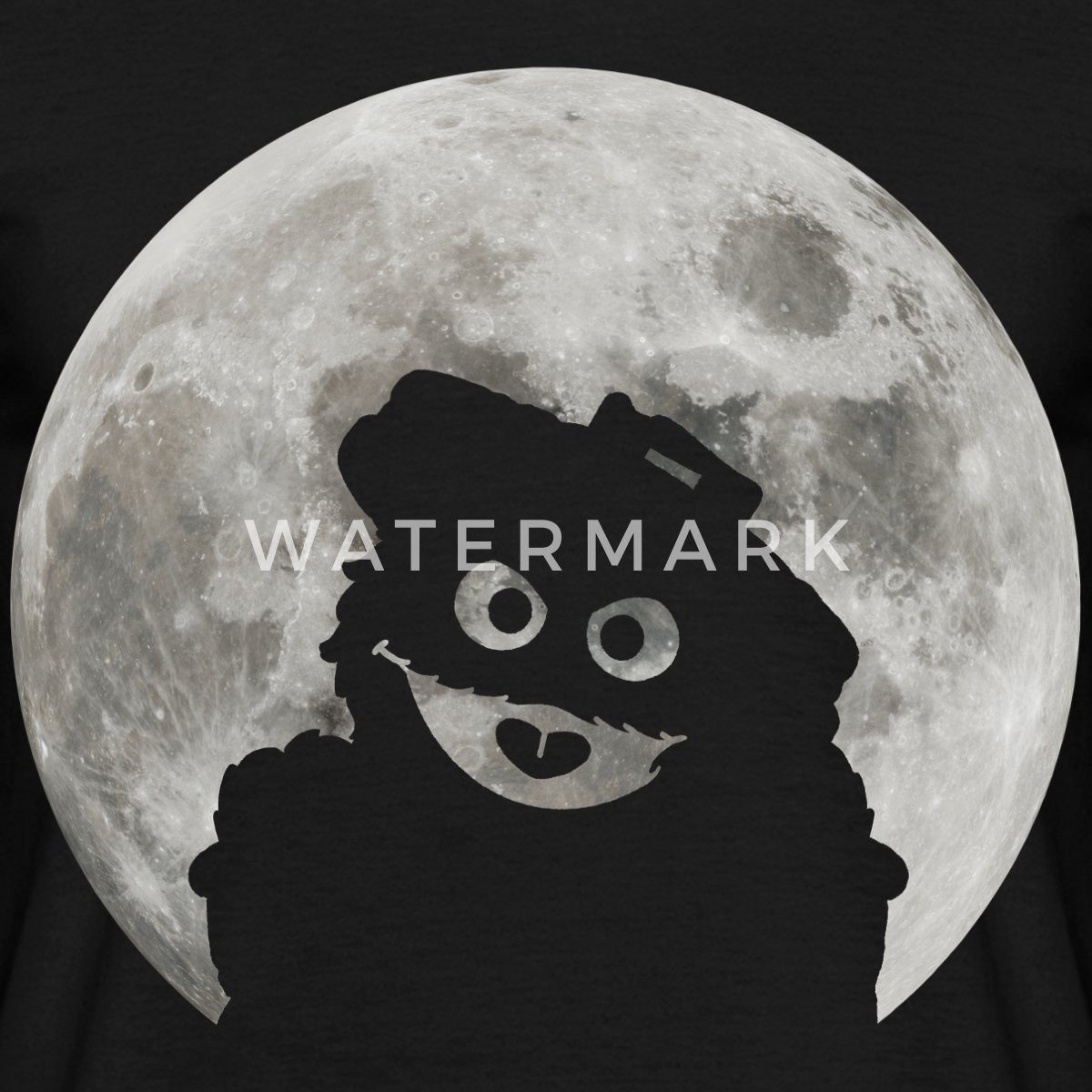 Spreadshirt T-Shirt Sesamstraße Oskar In Einer Vollmondnacht Männer T-Shirt (1-tlg)