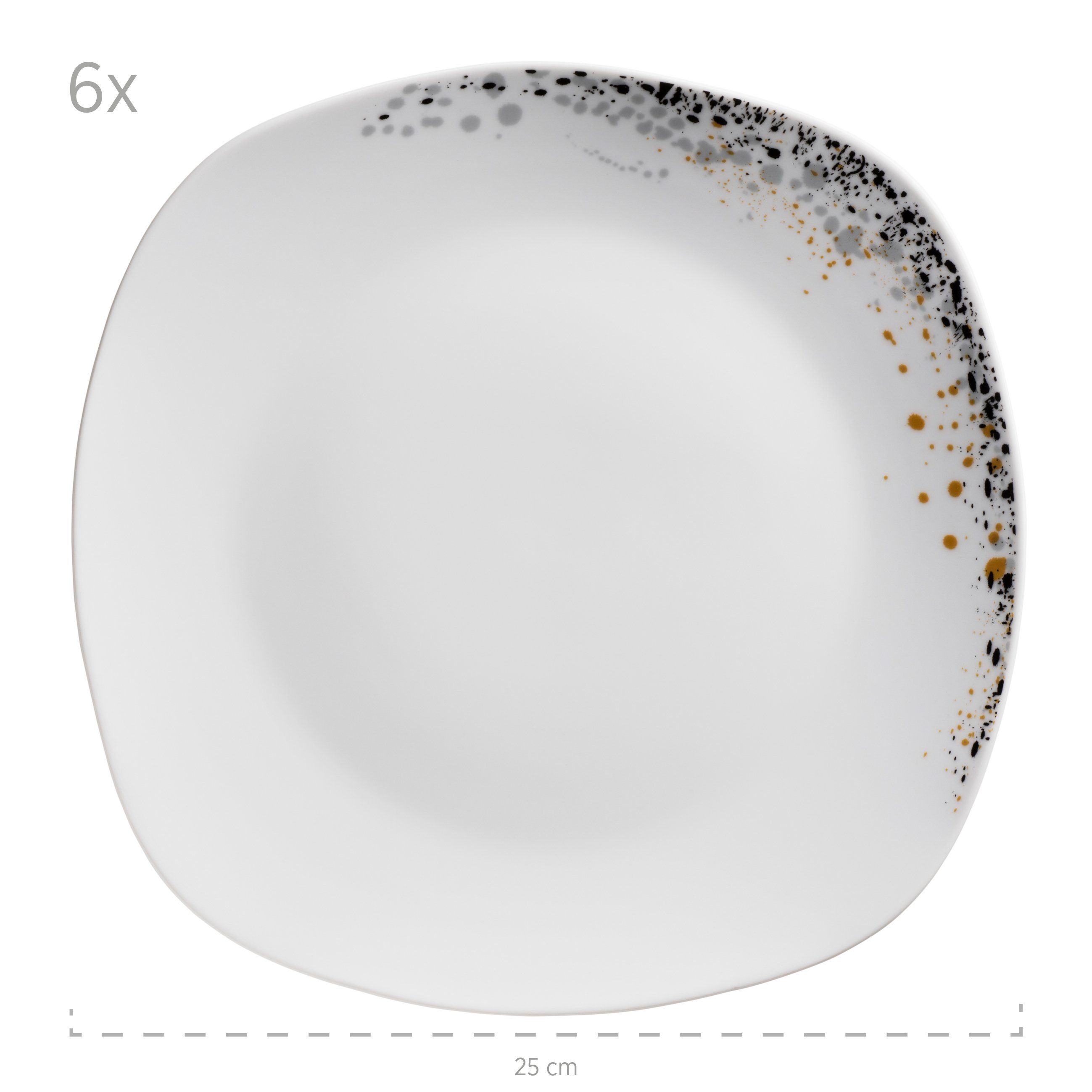 MÄSER Tafelservice Space Dust (18-tlg), 6 Personen, Porzellan