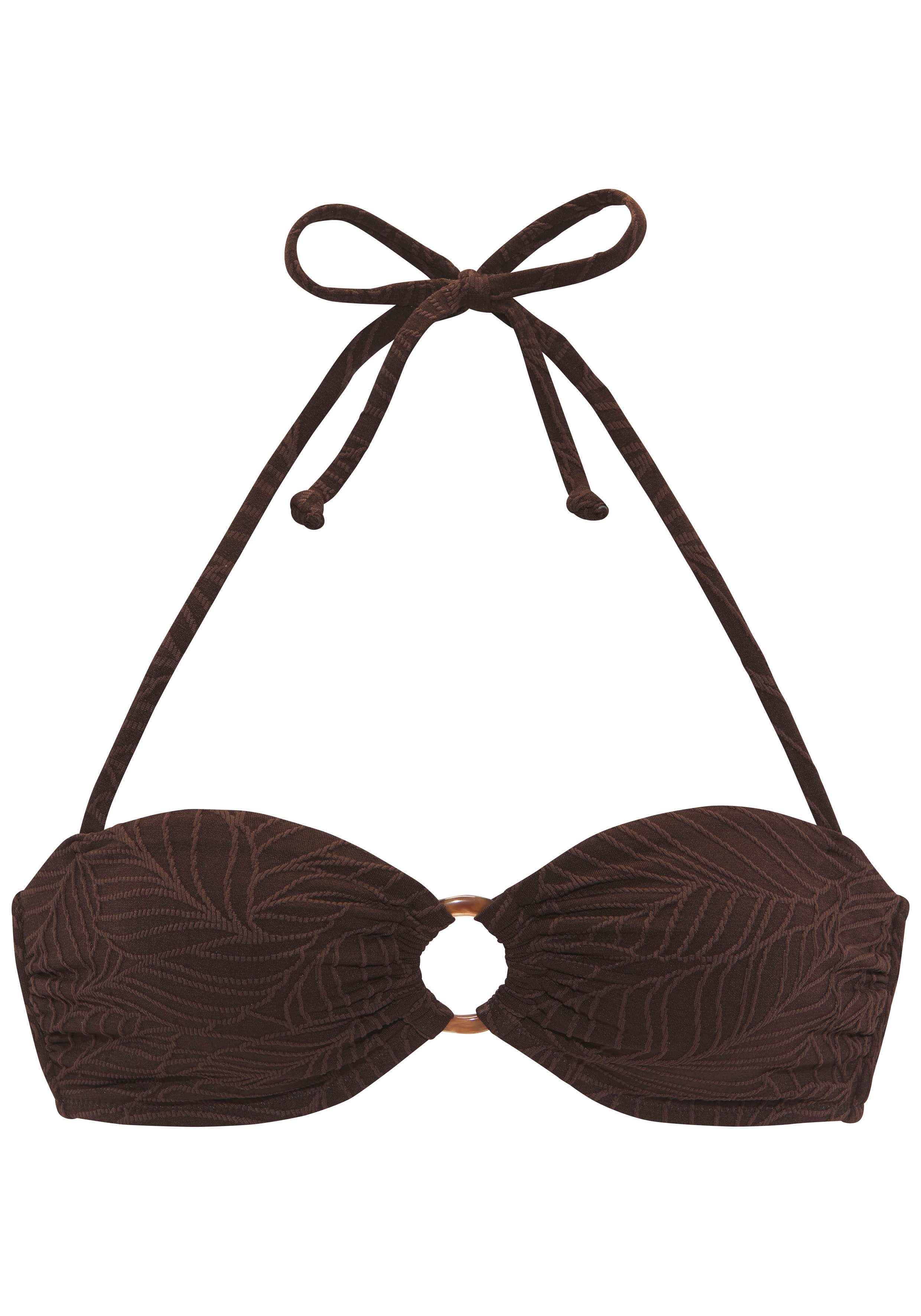 LASCANA Bandeau-Bikini-Top Fay, aus eleganter Strukturware