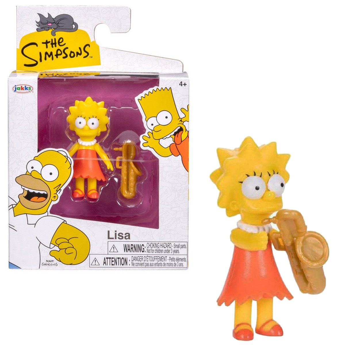 Jakks Pacific Actionfigur Die Simpsons Mini Figur, ca. 7 cm groß in Fensterbox