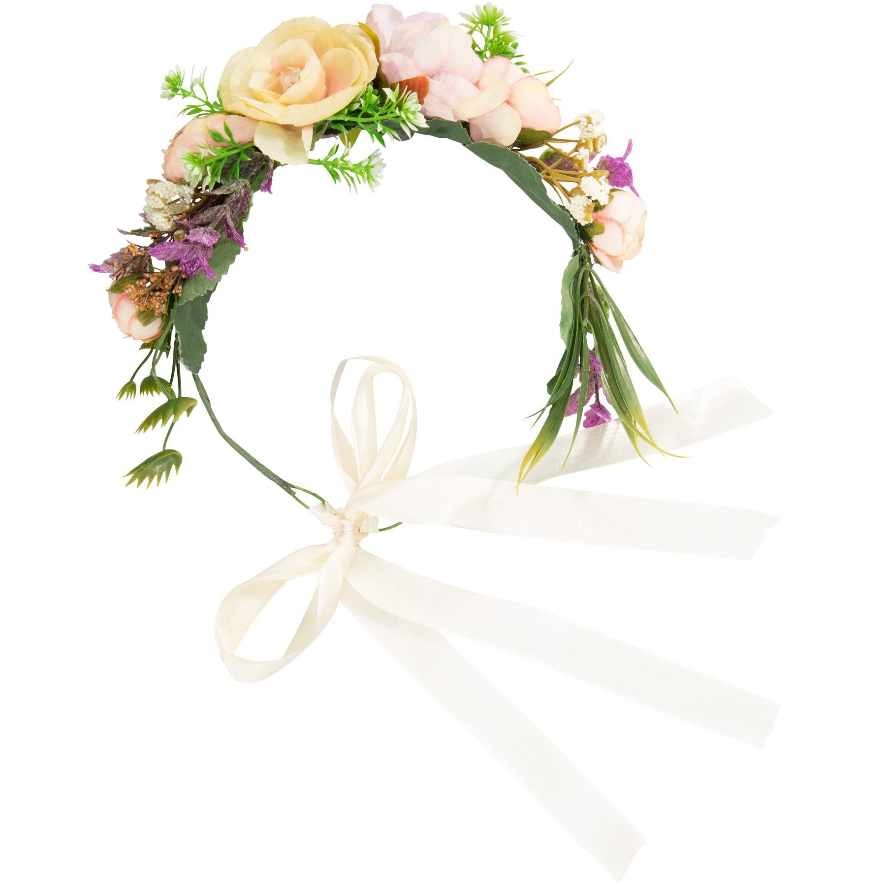 dressforfun Haarband Stirnband, Für viele Anlässe und Outfits, charmantes Accessoire, Haarschmuck, 1-tlg., Konfektionsgröße 0 in bunt, Natürlich und detailgenau gearbeitet, Per Satinschleife verstellbar