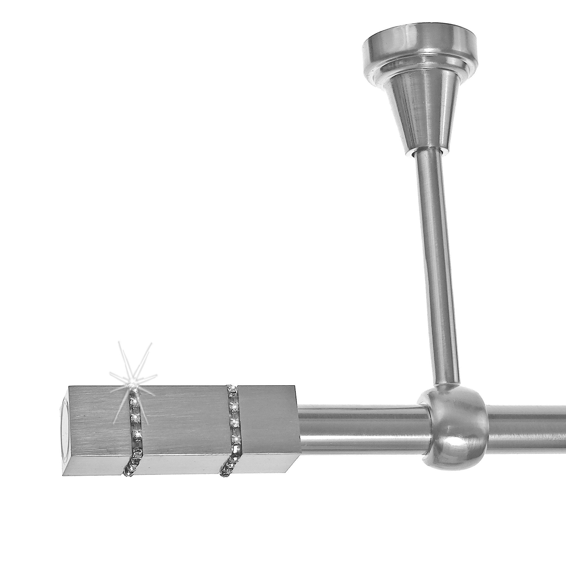 BASIT Gardinenstange Rohr Edelstahloptik 16 mm günstig online kaufen