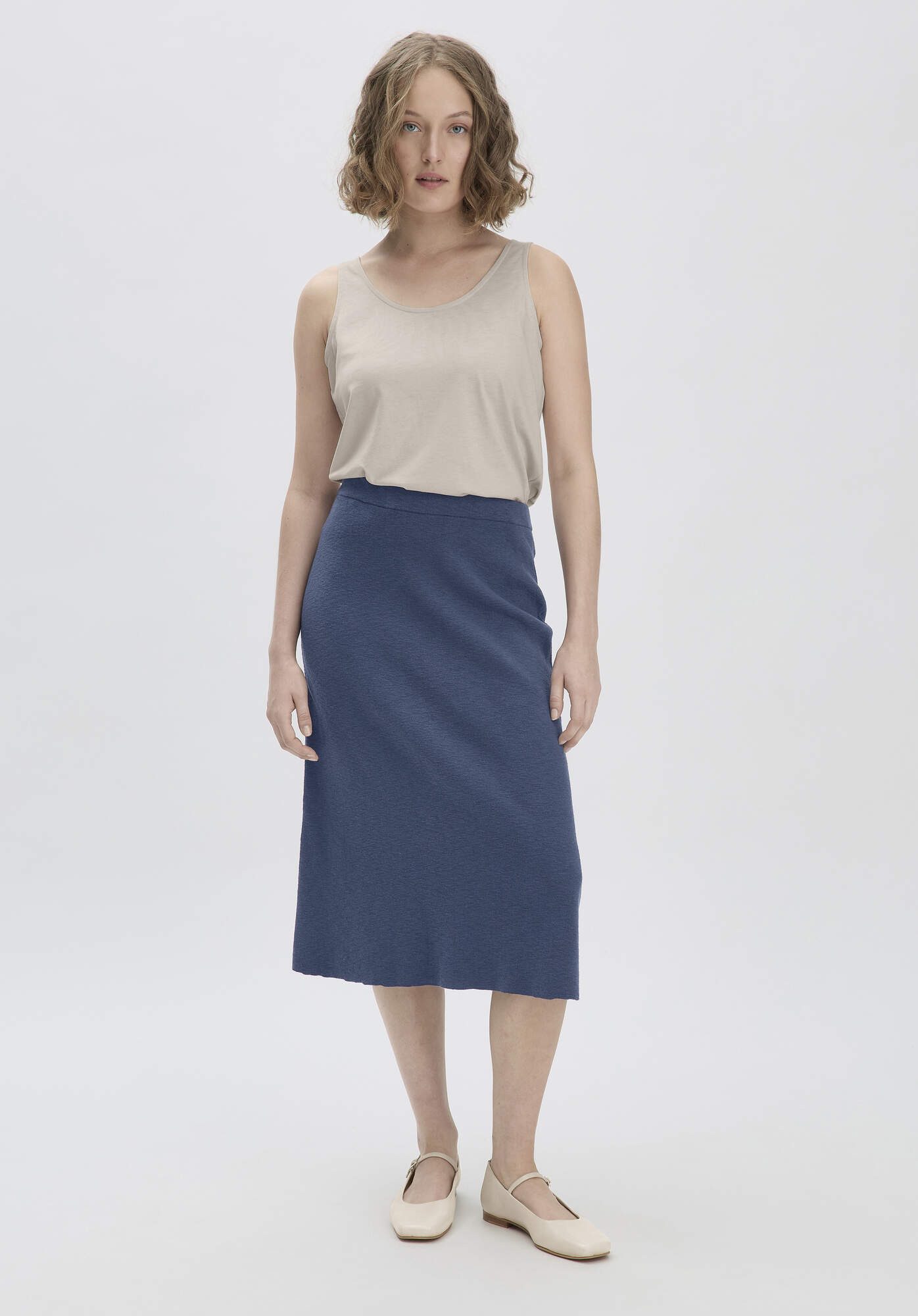 Hessnatur Strickrock Midi Regular aus reiner günstig online kaufen