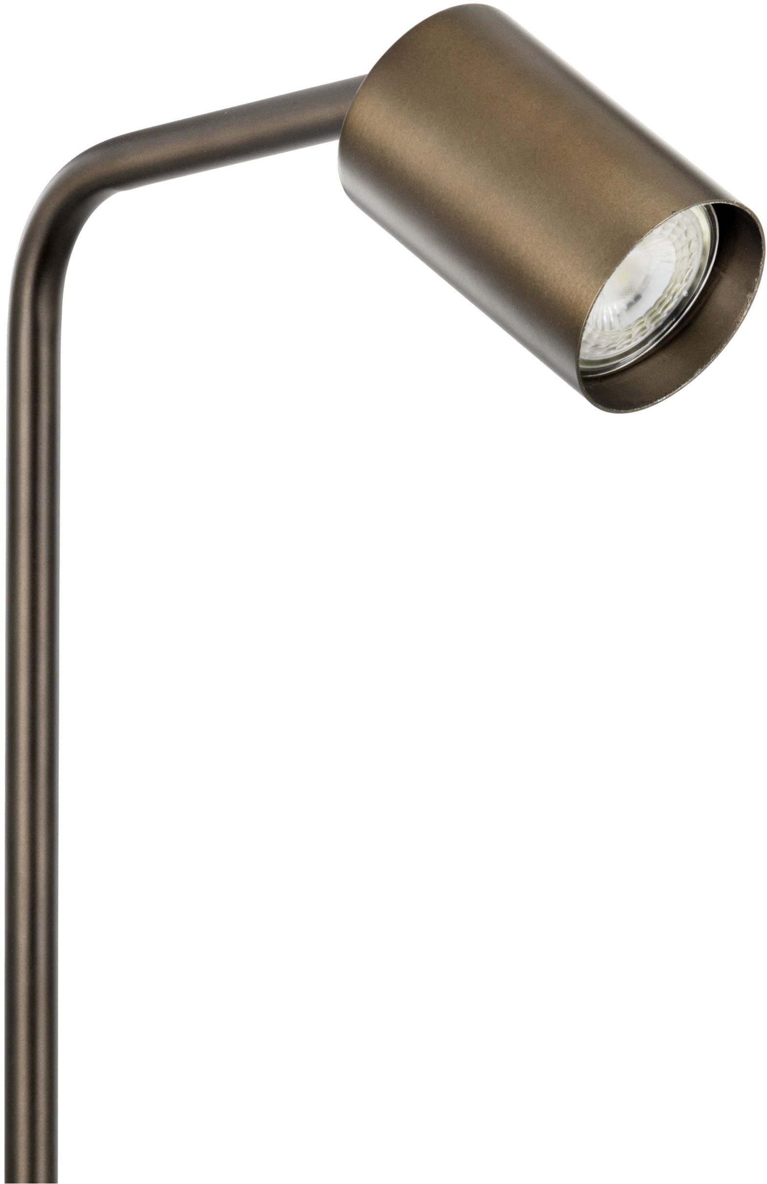 EGLO Stehlampe RIGOMAGNO Stehlampe - Stahl - GU10 - 1X5W - IP20, Ein-/Ausschalter, ohne Leuchtmittel, Standleuchte, Leselampe, Wohzimmer, Schlafzimmer, L26,5 x B23 x H15cm