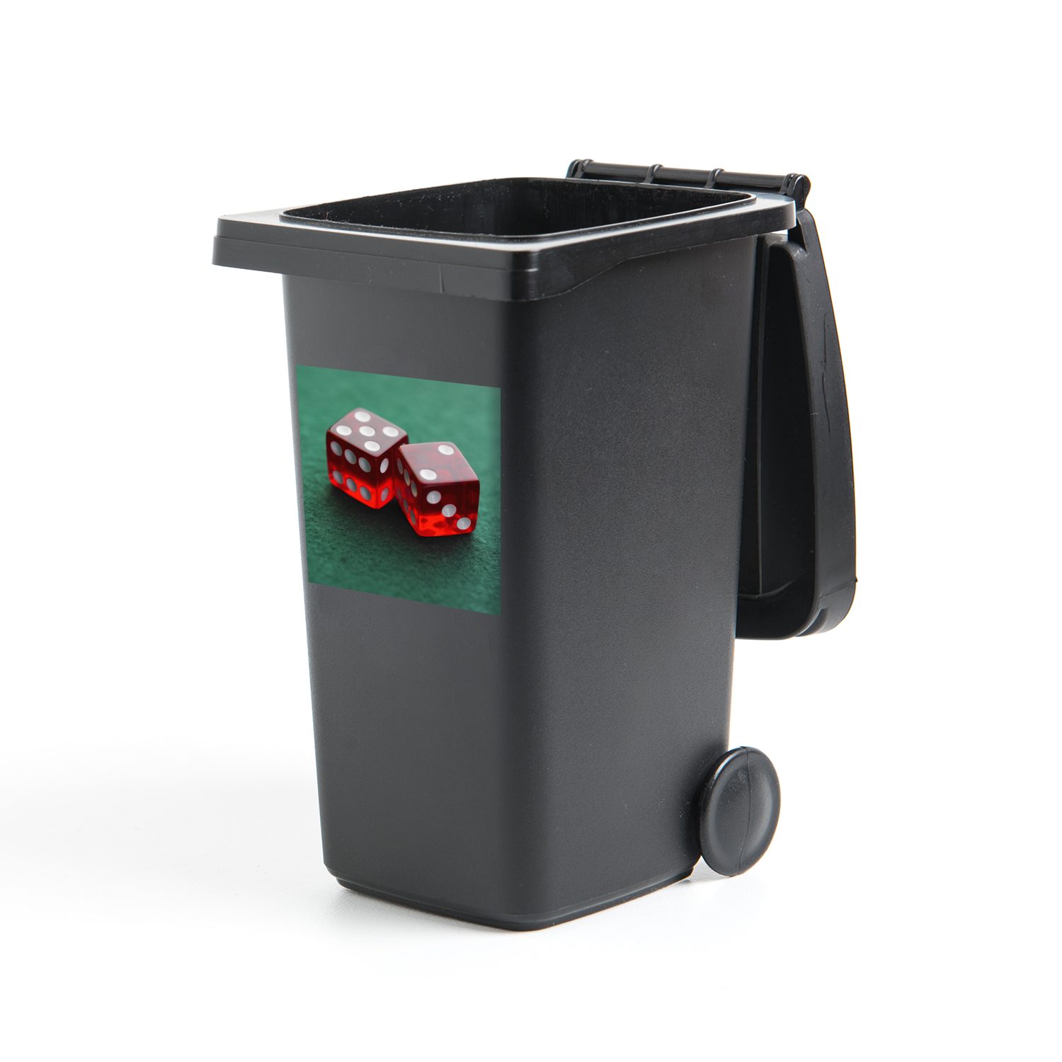Sticker, Container, Abfalbehälter Zwei Mülleimer-aufkleber, Mülltonne, Wandsticker St), (1 Würfel MuchoWow