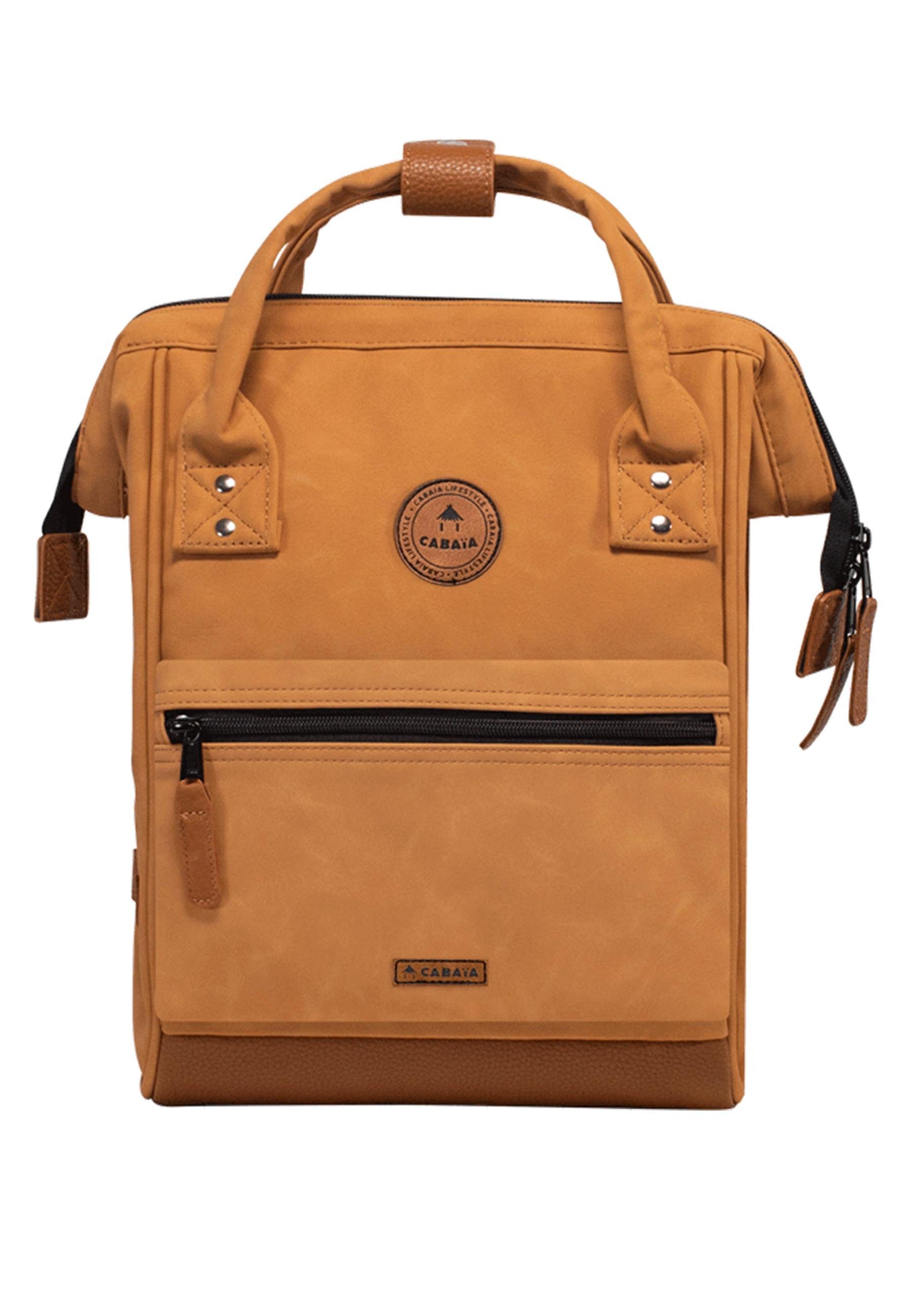 CABAIA Tagesrucksack Adventurer S Nubuck (3-tlg), Cityrucksack aus hochwertigem Kunstleder