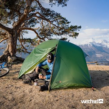 Wechsel Kuppelzelt Trekkingzelt Exogen 2 Personen Geodät, Camping Fahrrad Biwak Zelt 1,93 kg