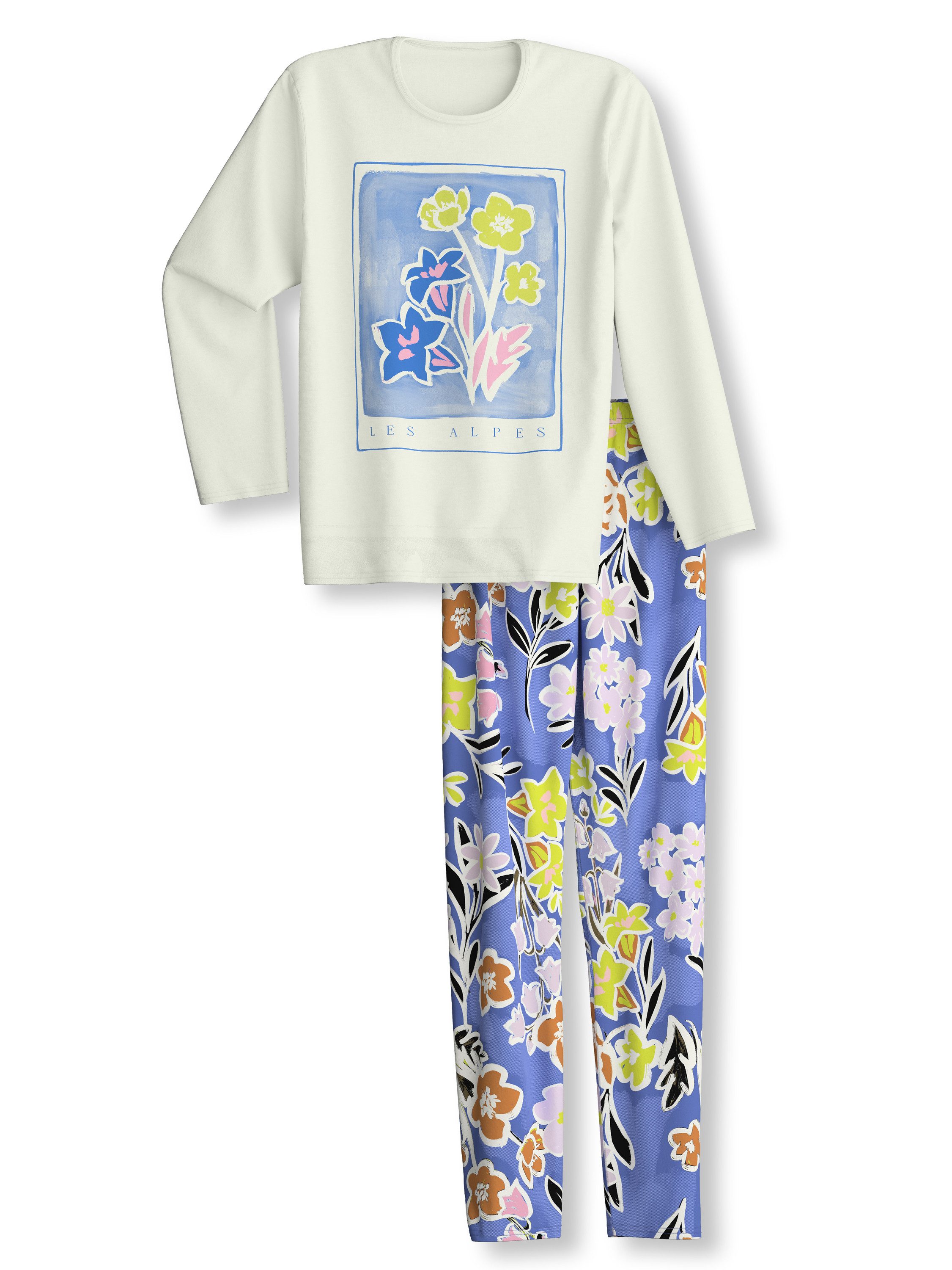 CALIDA Pyjama Flowers Kinder (2 tlg) weich, atmungsaktiv, komfortabel