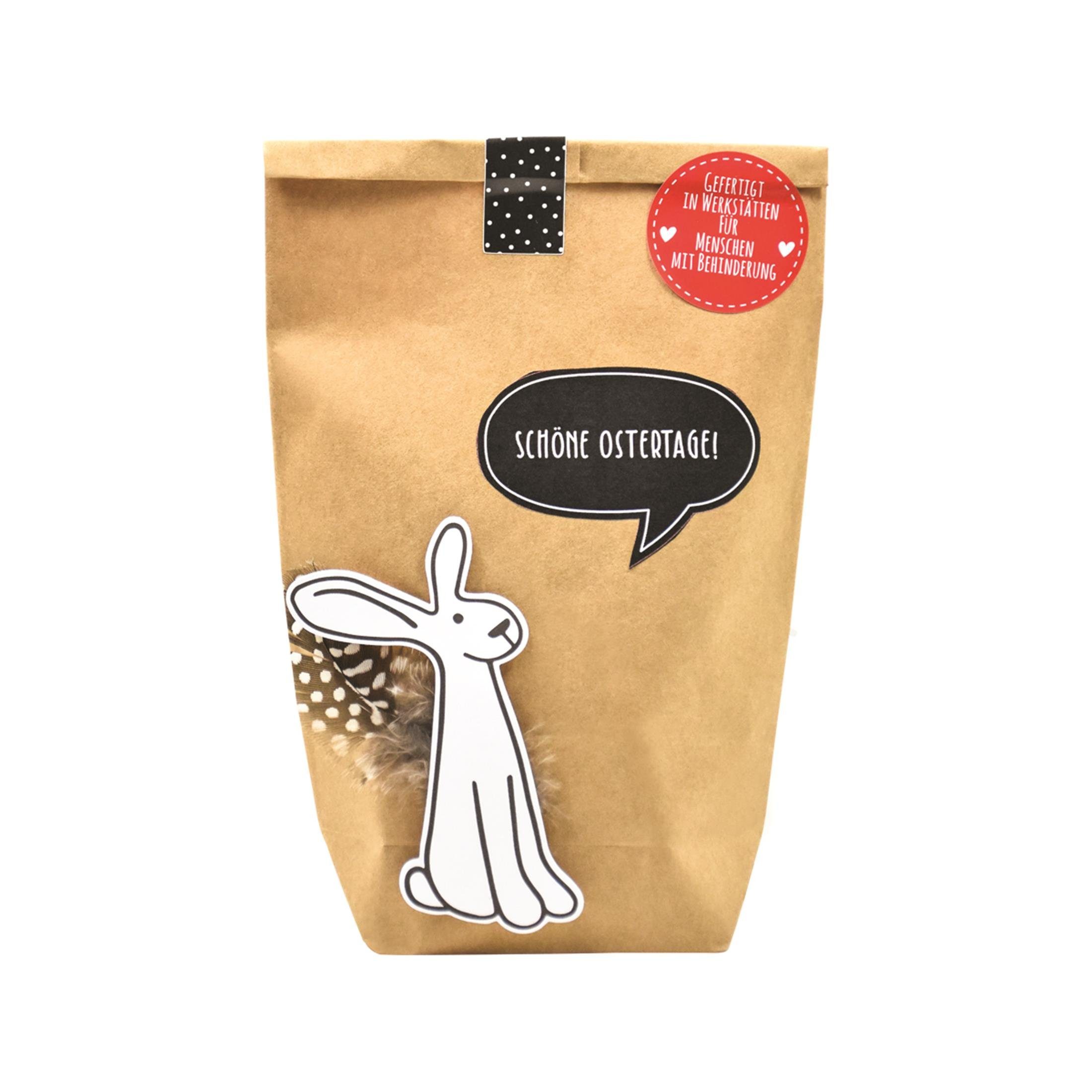 Wunderle Wundertüte Schöne Ostertage Wundertüte mit Hase, Mitbringsel, Geschenk, Geschenkidee zu Ostern für Frauen und Männer