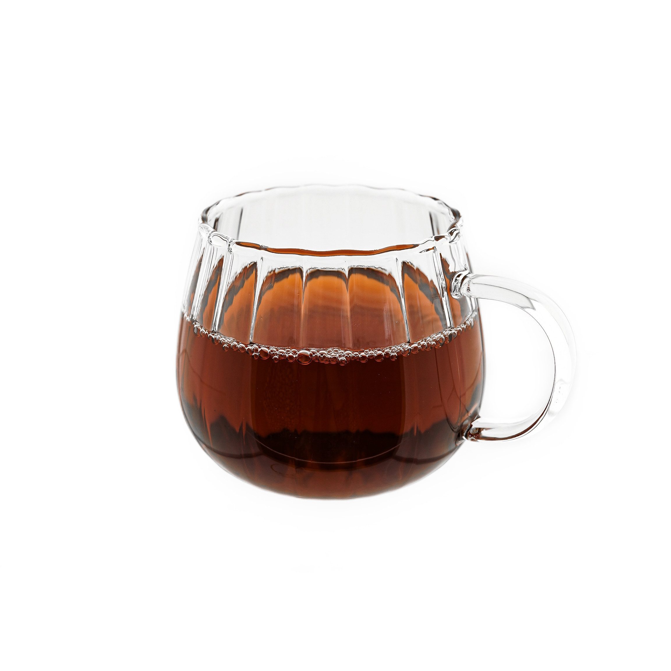 Almina Gläser-Set Gläser-Set Riffle Cup 400 ml Hitzebeständig Transparent, 4-tlg.