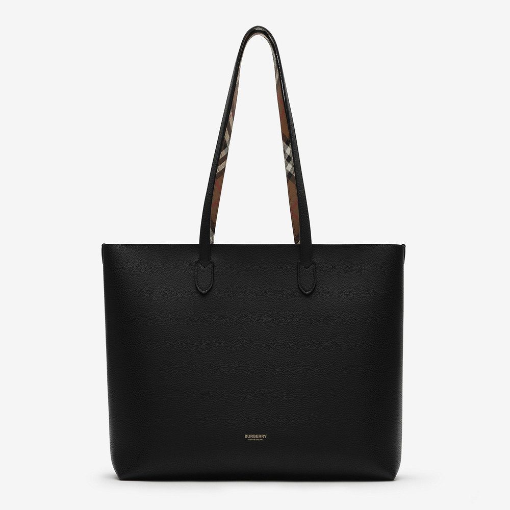 BURBERRY Shopper Medium Check-lined Tote 81214331