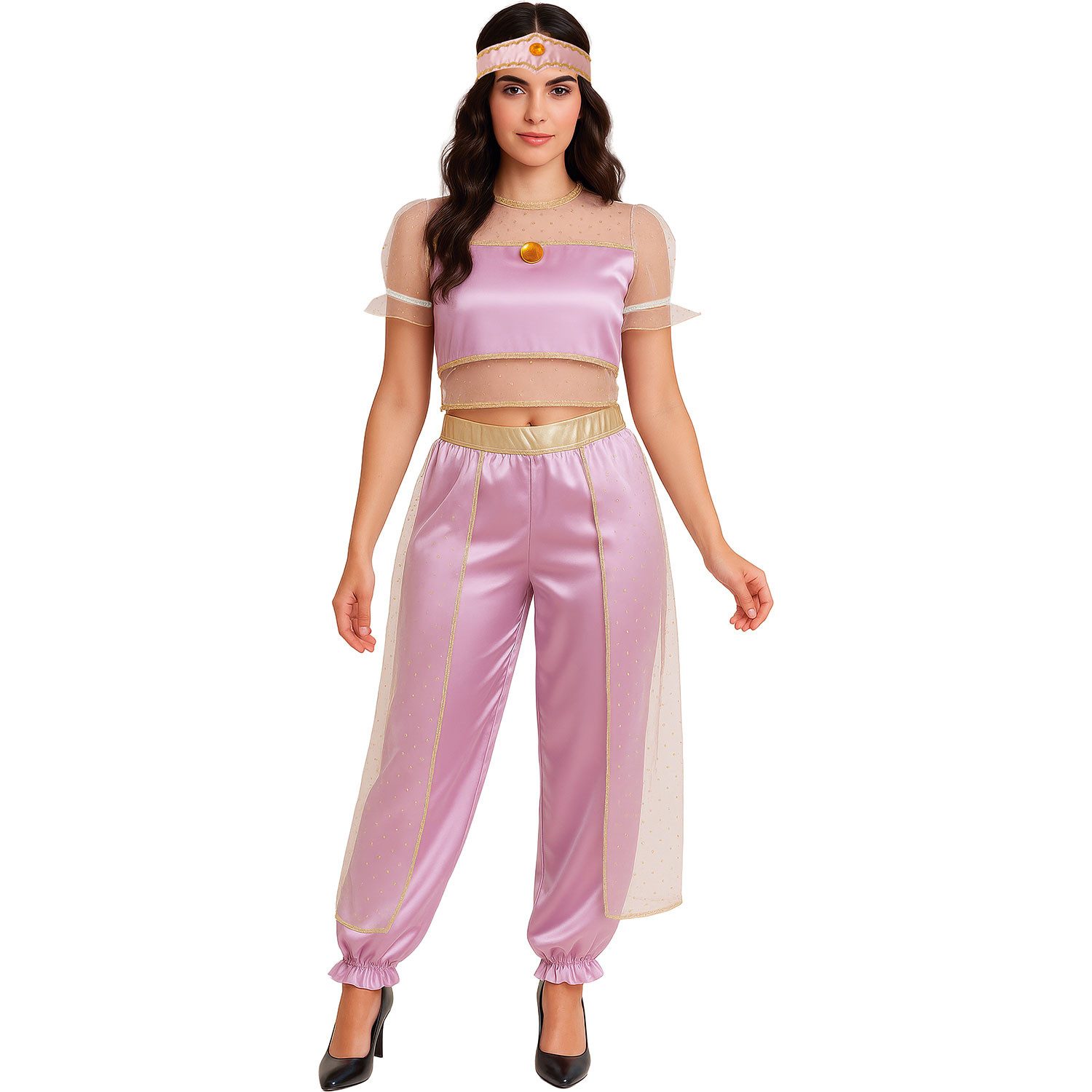 Fiestas Guirca Kostüm Wüstenprinzessin 'Jasmin' Kostüm für Damen, Pink