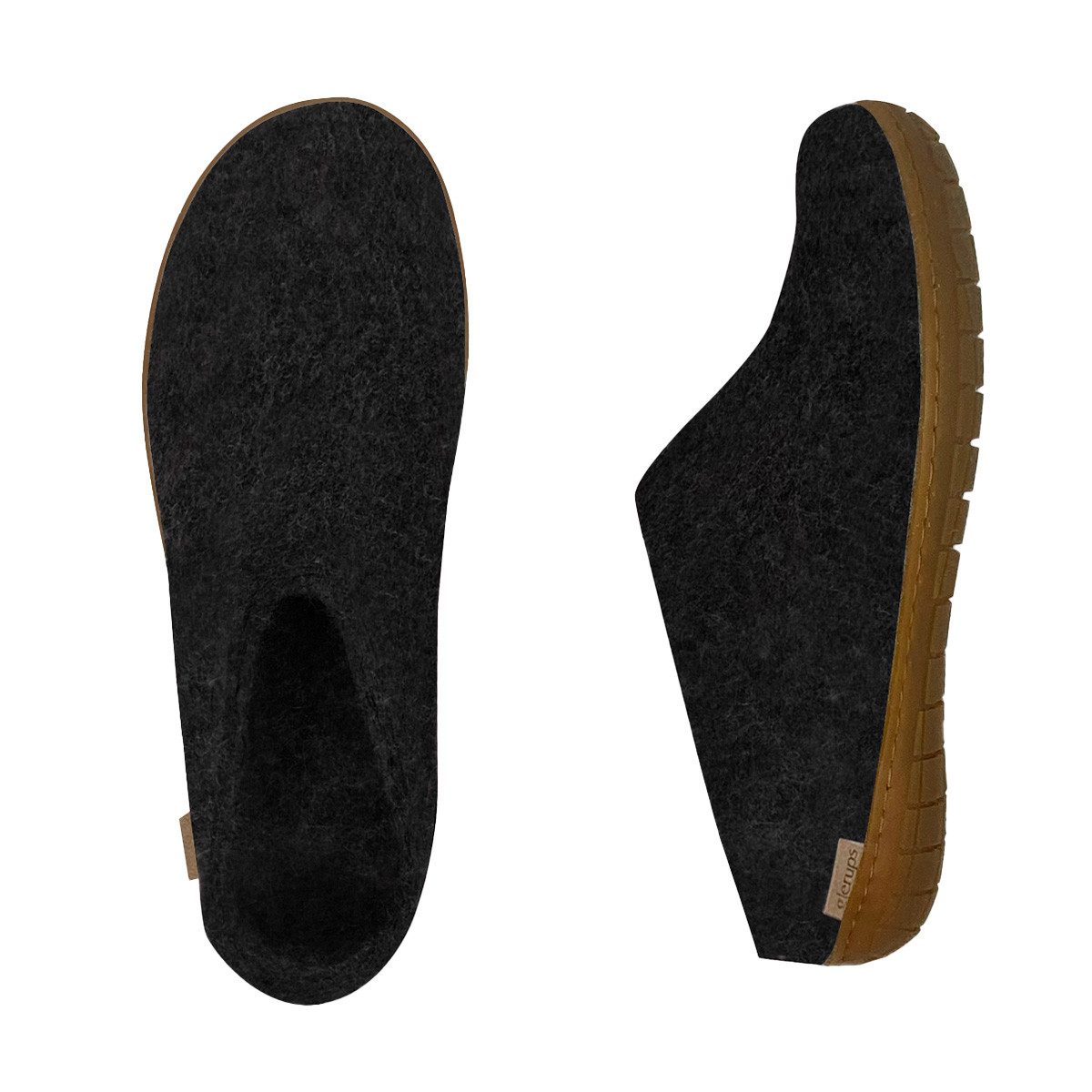 glerups dk Naturkautschuksohle Pantoffel (1-tlg) Pantoffeln - Aus 100% reiner Naturwolle, Schützt vor Geruch