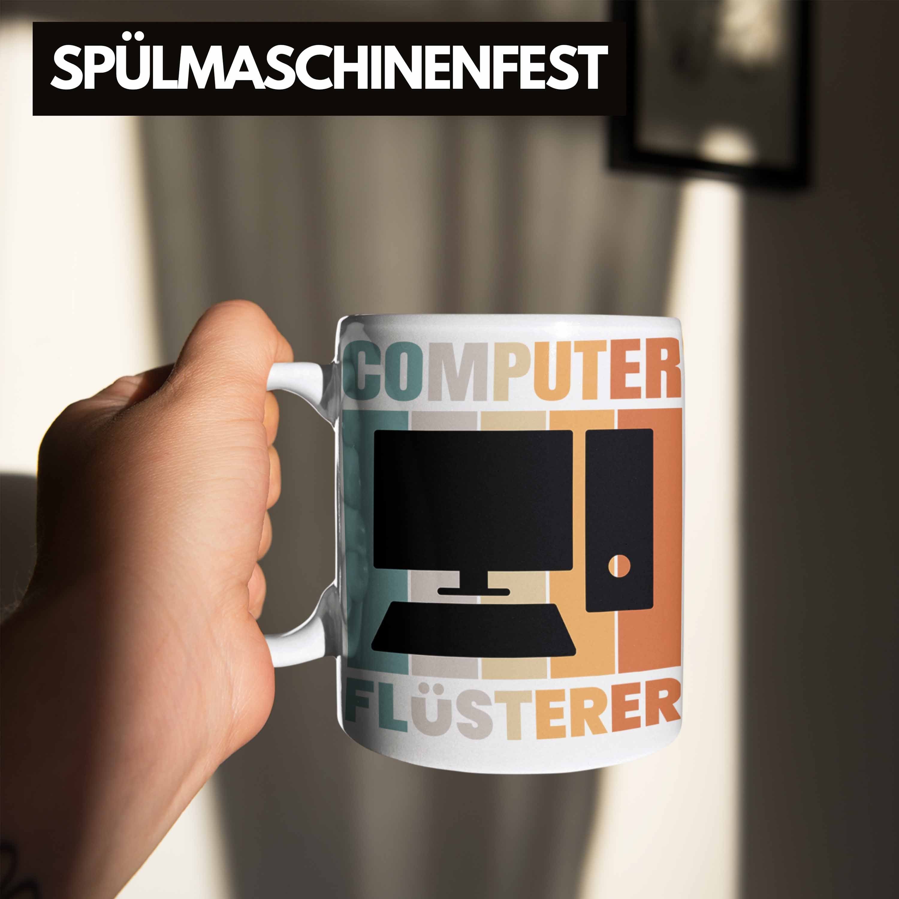 Trendation Tasse Trendation - IT Computer Nerd Flüsterer Informatiker Tasse Lustig Gesc