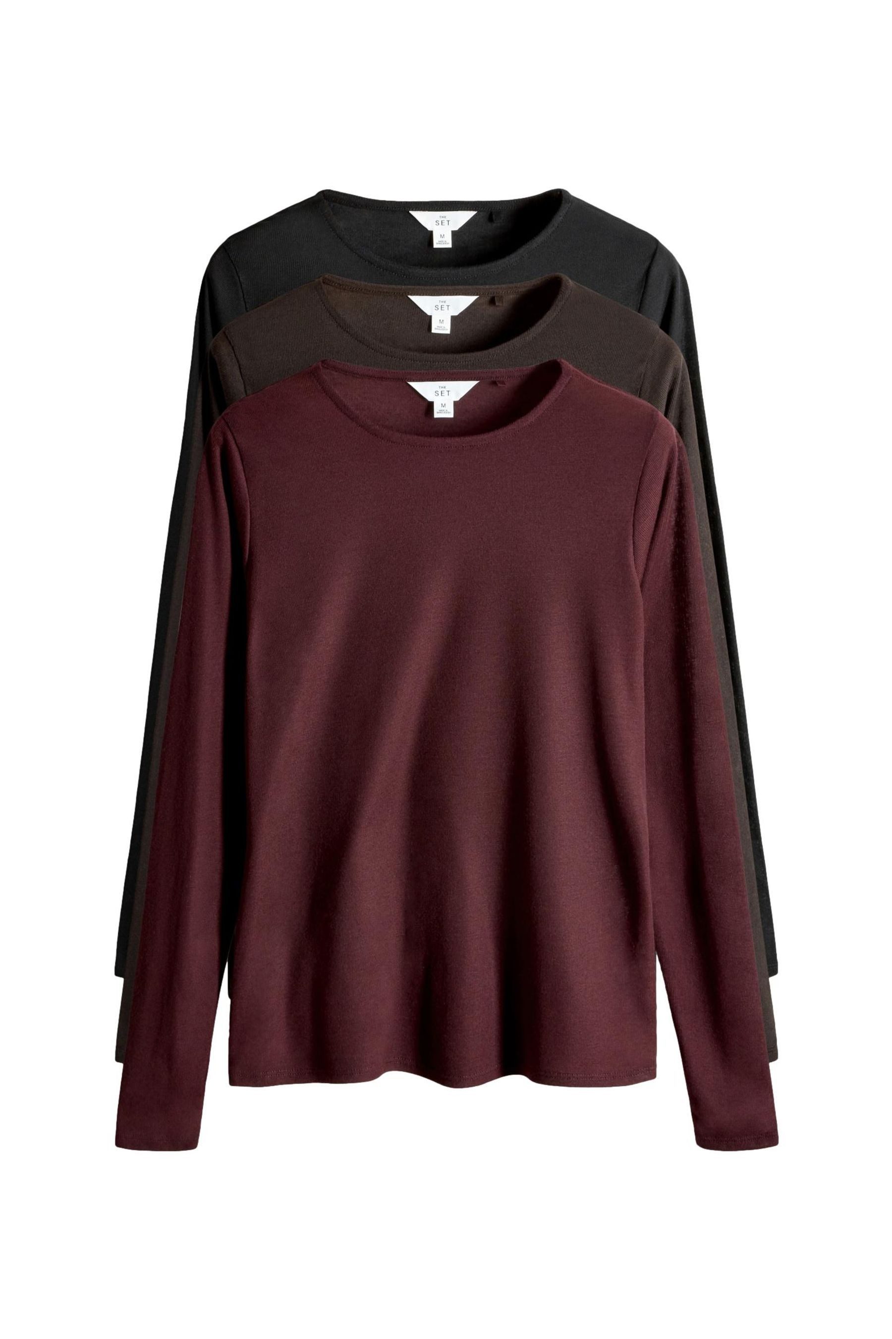 The Set Langarmshirt The Set Transparente günstig online kaufen