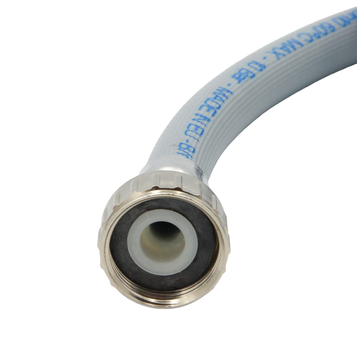 TUCAI Waschmaschinenschlauch Waschmaschinenschlauch, PVC-Anschluss und Metallmuttern 2500 mm