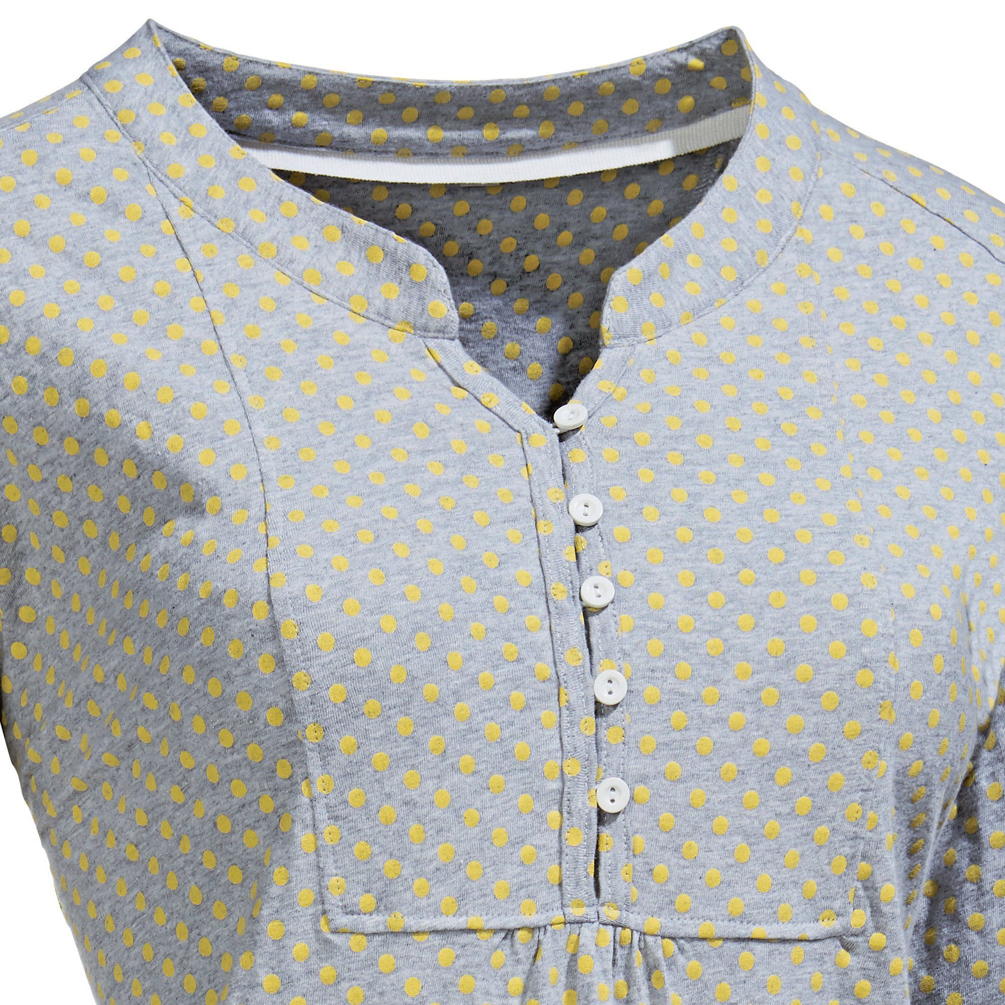 Erwin Müller Nachthemd (1-tlg) Single-Jersey Punkte Damen-Nachthemd