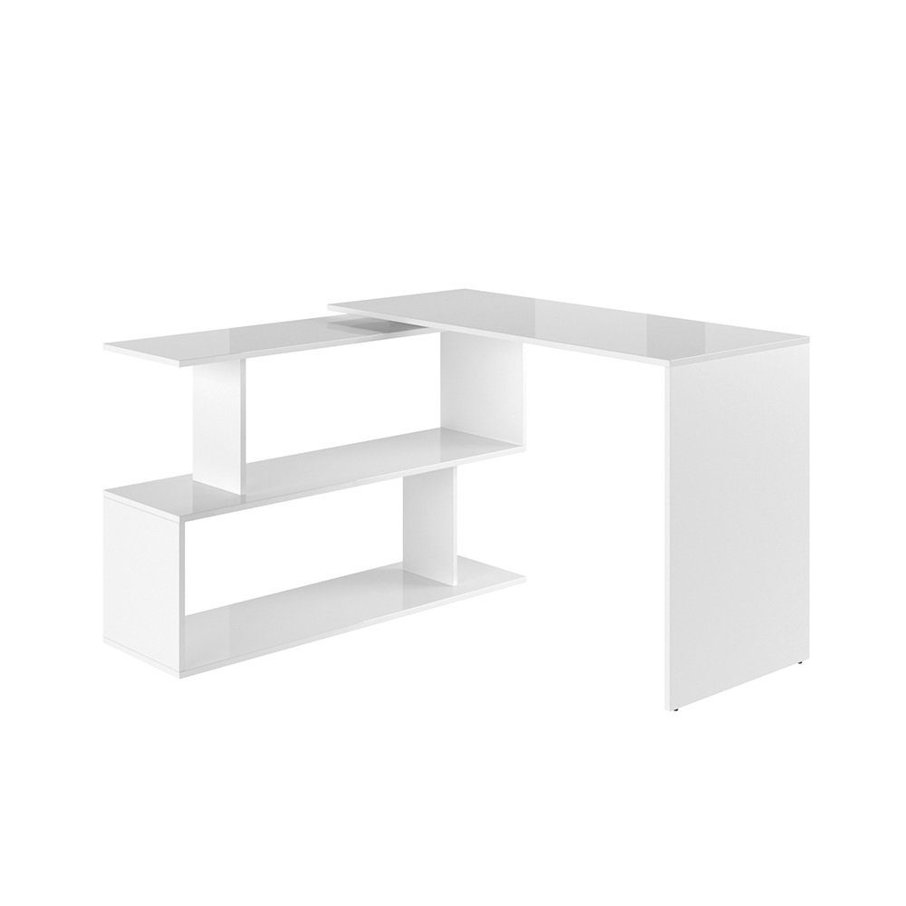 Vicco Eckschreibtisch »Levia PC Tisch Arbeitstisch Computer Büro Weiß