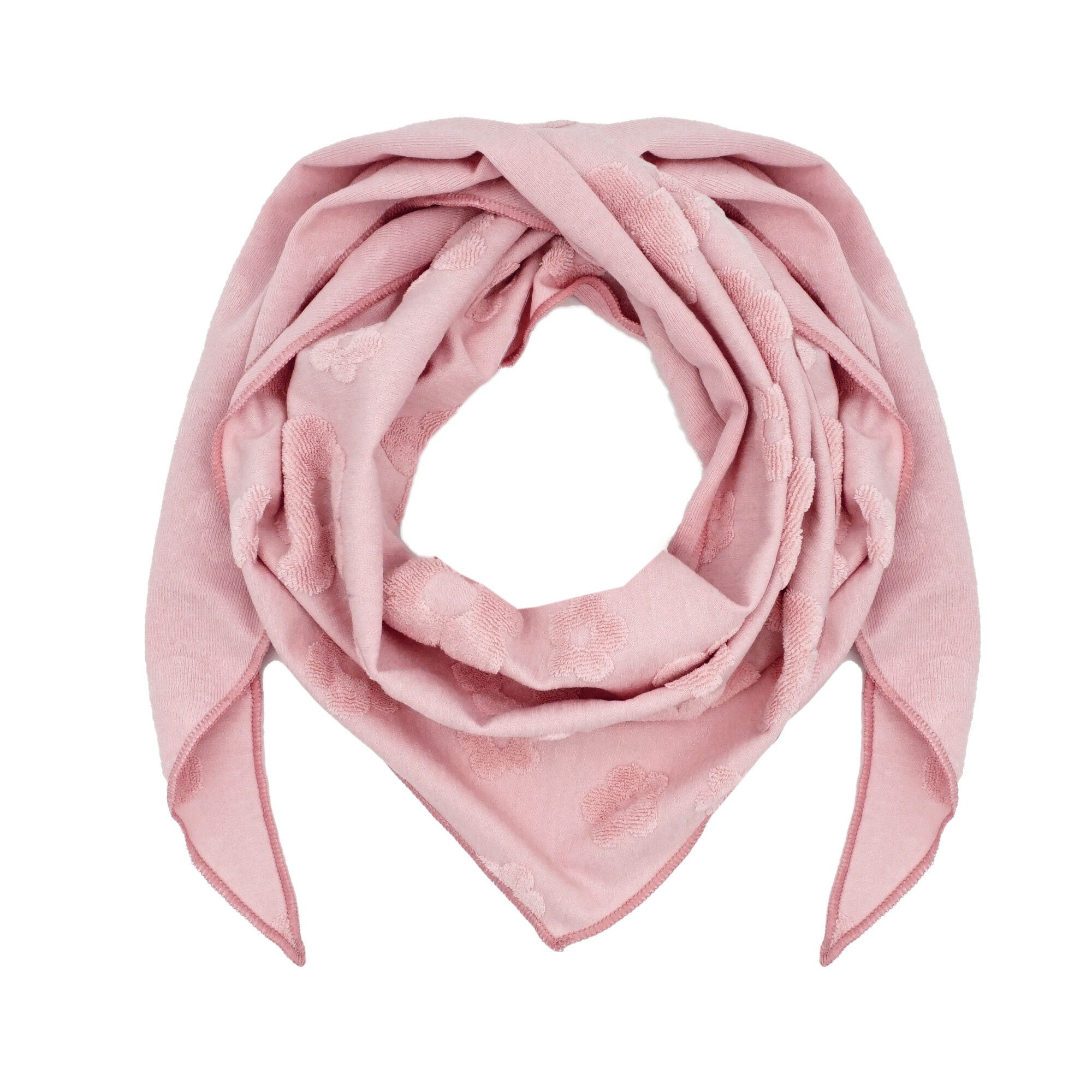 MAXIMO Halstuch MINI GIRL-Dreiecktuch, Jersey-Frotteeblumen, (1-St), Baumwolljersey