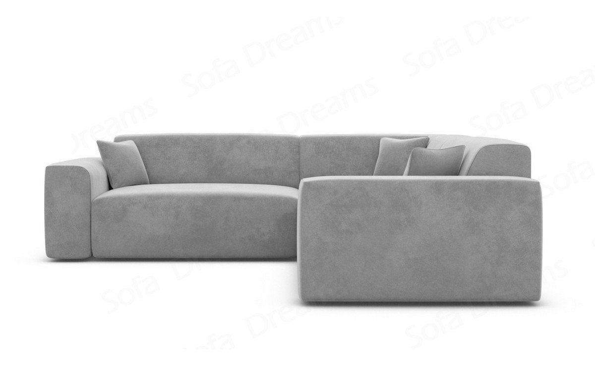 Mallorca Stoffsofa, Sofa L Polster hellgrau84 Dreams Stoff Form Loungesofa Ecksofa Sofa Samtstoff Designer