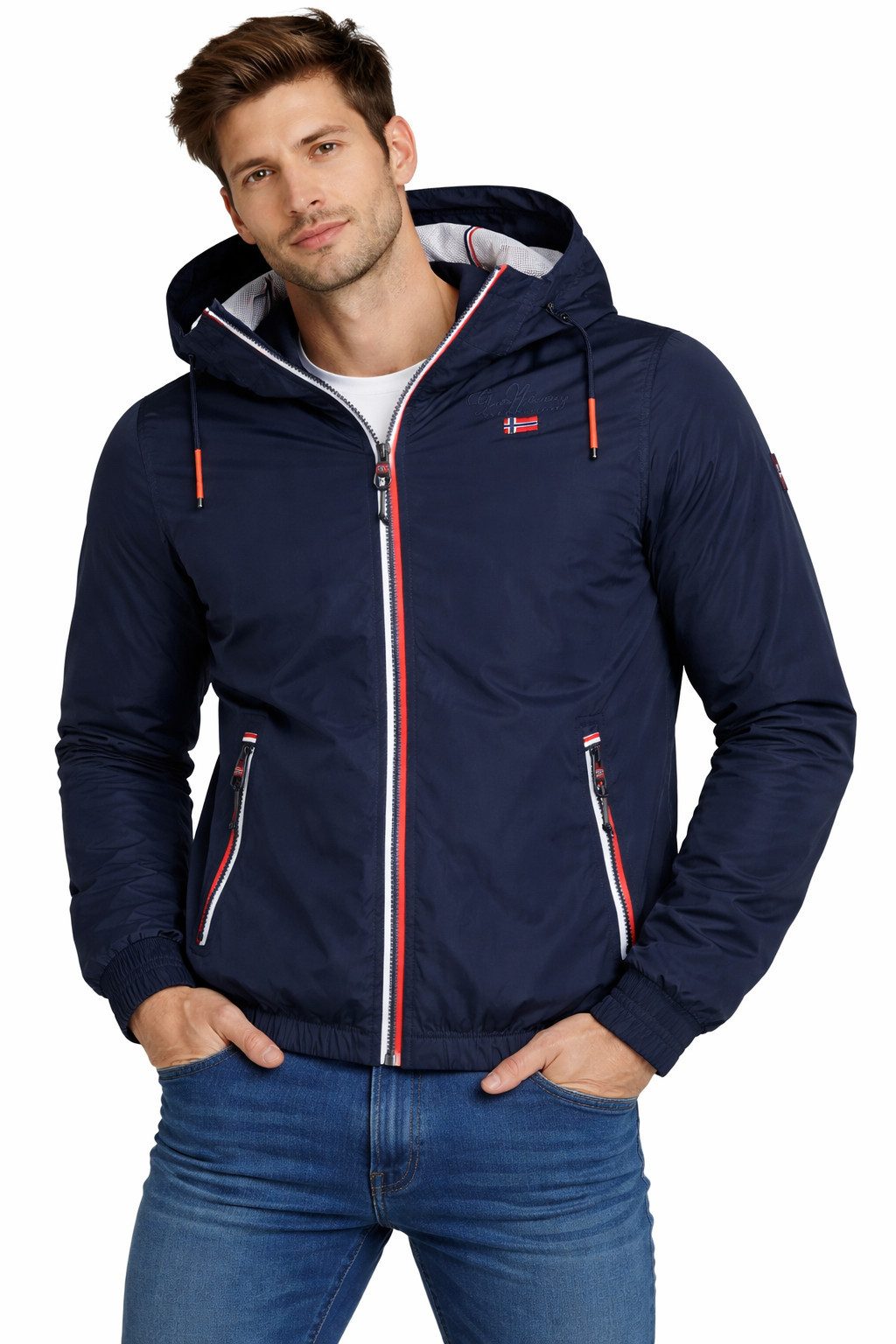 geographical norway Blouson Herren Jacke Übergangsjacke Outdoor Herbst Jacke Regen Sommer