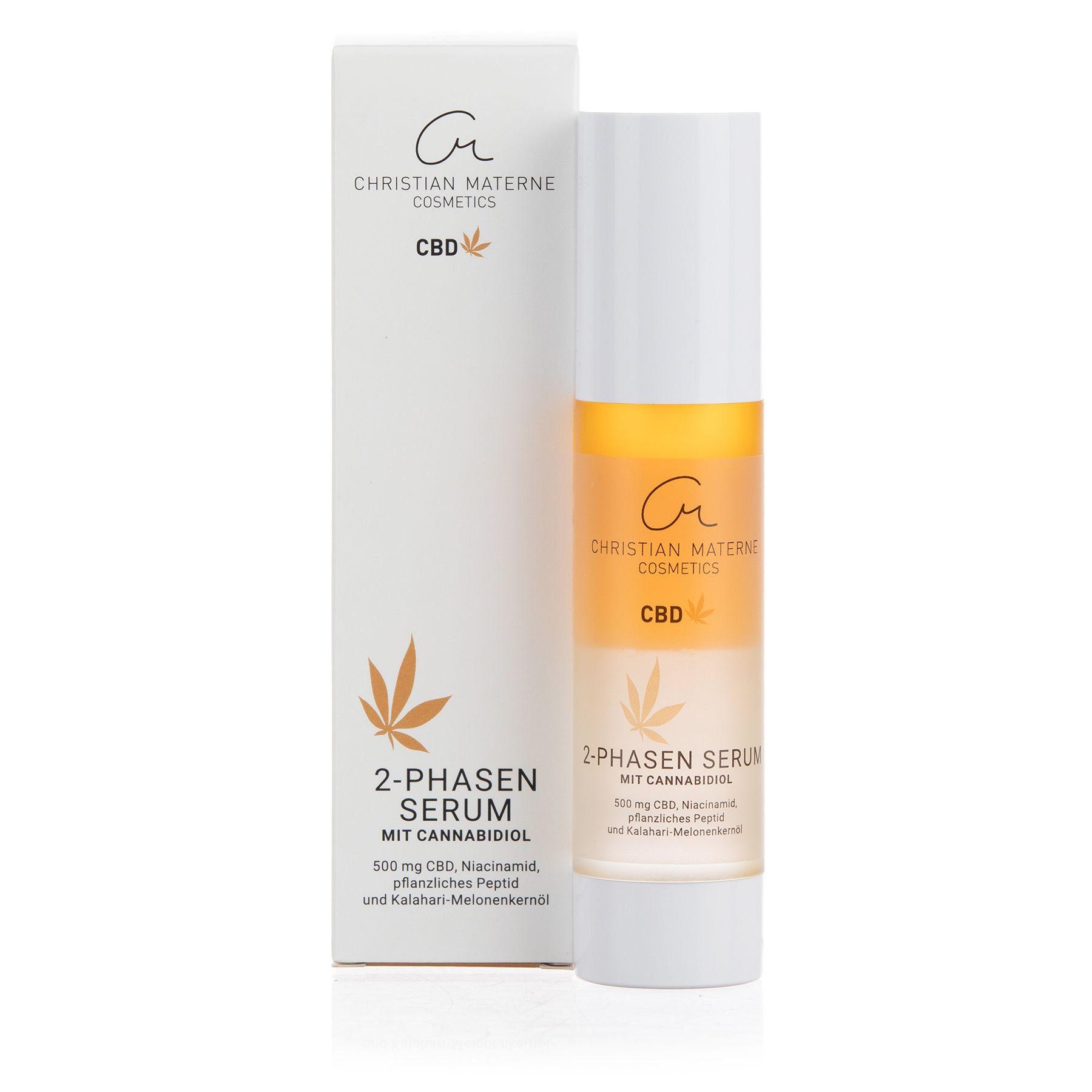 und für und Christian Gesichtsserum Hautberuhigung Materne 50 CBD 2-Phasen ml, Serum mit Anti-Aging-Effekt Niacinamid