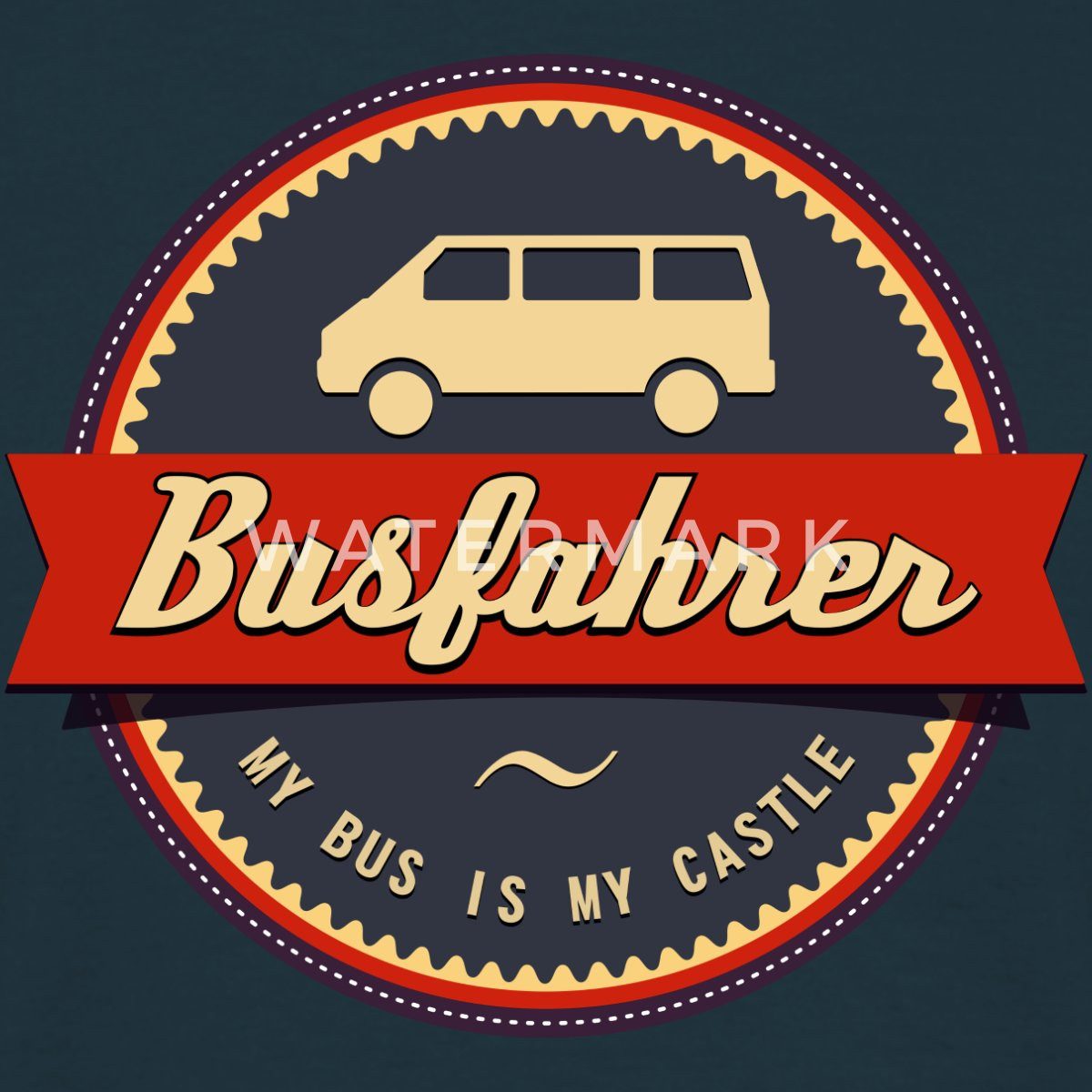Spreadshirt T-Shirt Busfahrer My Bus Is My Castle Camping Campen Männer T-S günstig online kaufen