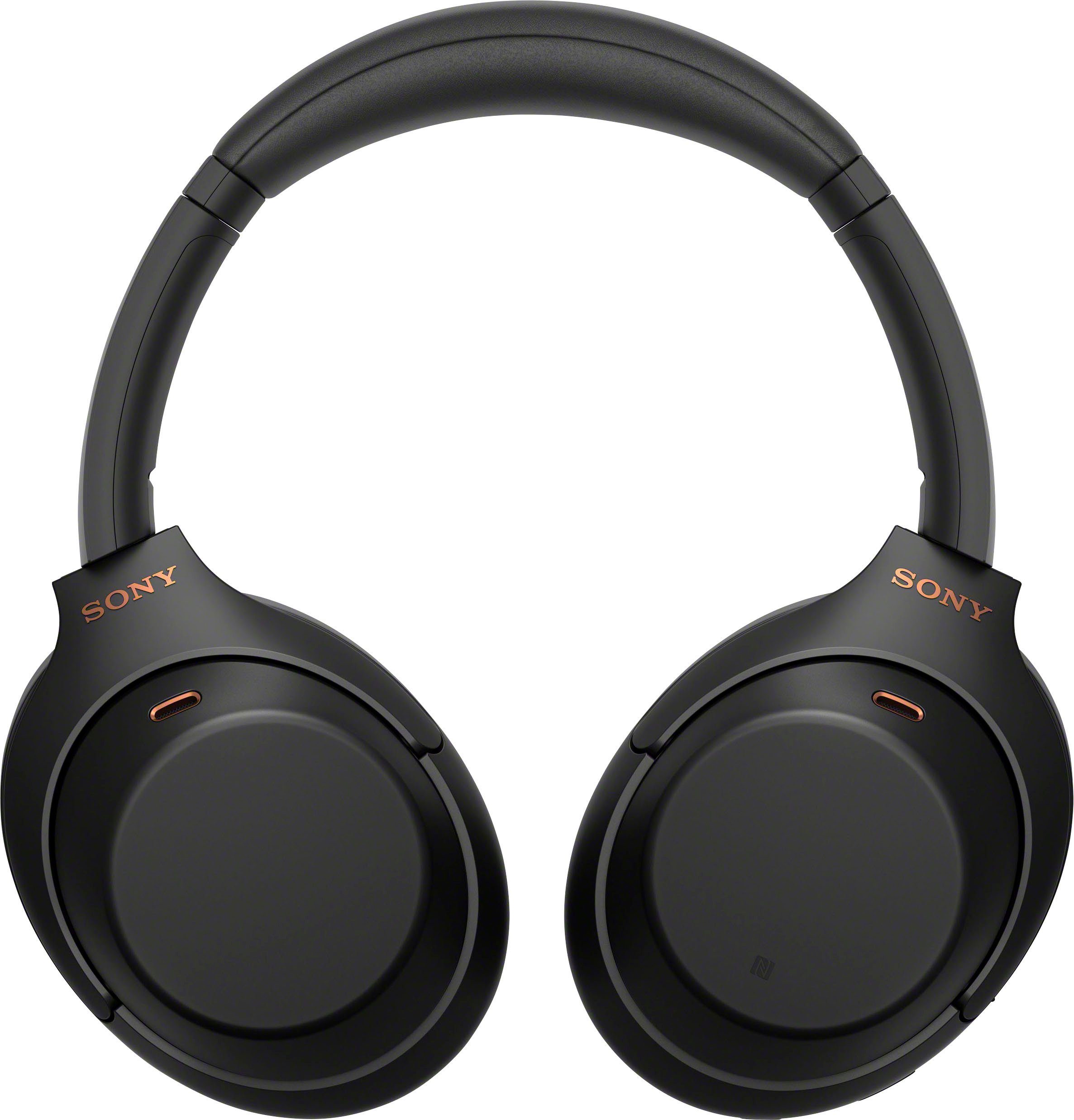 Sony WH-1000XM4 kabelloser Over-Ear-Kopfhörer (Noise-Cancelling, NFC, Touch NFC, Schnellladefunktion) schwarz Sensor, Bluetooth, Verbindung via One-Touch