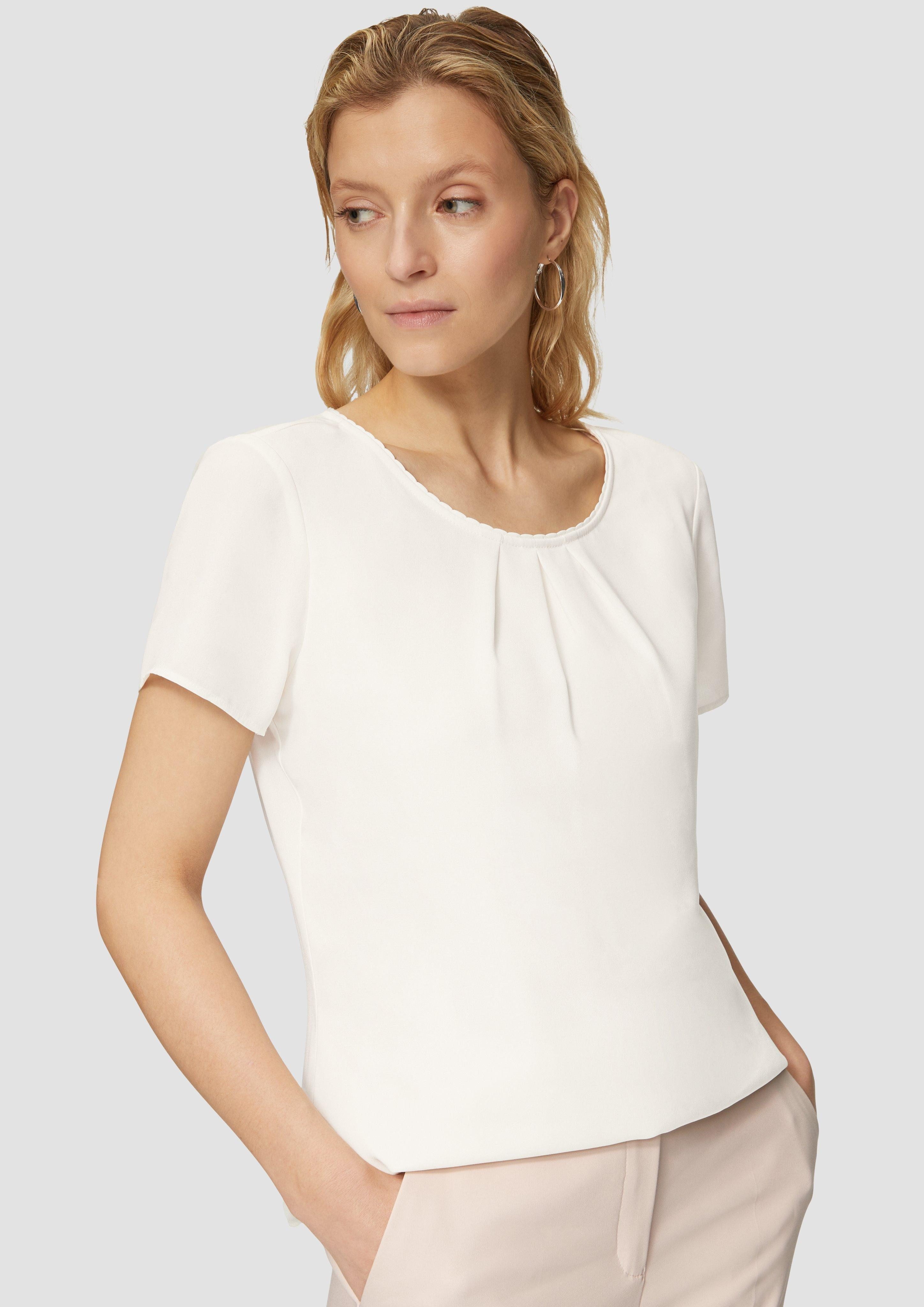 s.Oliver BLACK LABEL Kurzarmbluse Kurzarmbluse aus günstig online kaufen