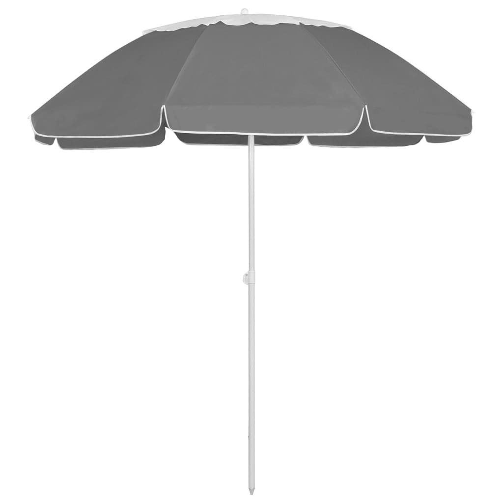 vidaXL Sonnenschirm Strandschirm Anthrazit 300 cm