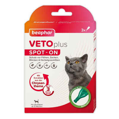 beaphar Zeckenschutzmittel Beaphar VETOplus SPOT-ON für Katzen