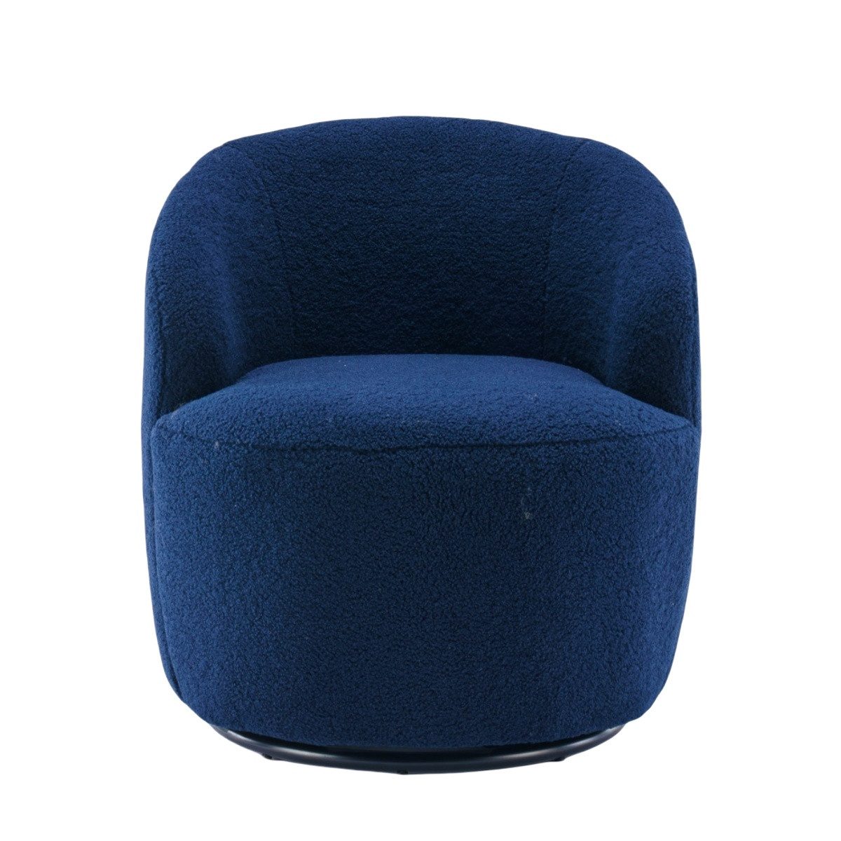 IDEASY Relaxsessel Drehstuhl, weicher Teddystoff, Tonnenform, günstig online kaufen