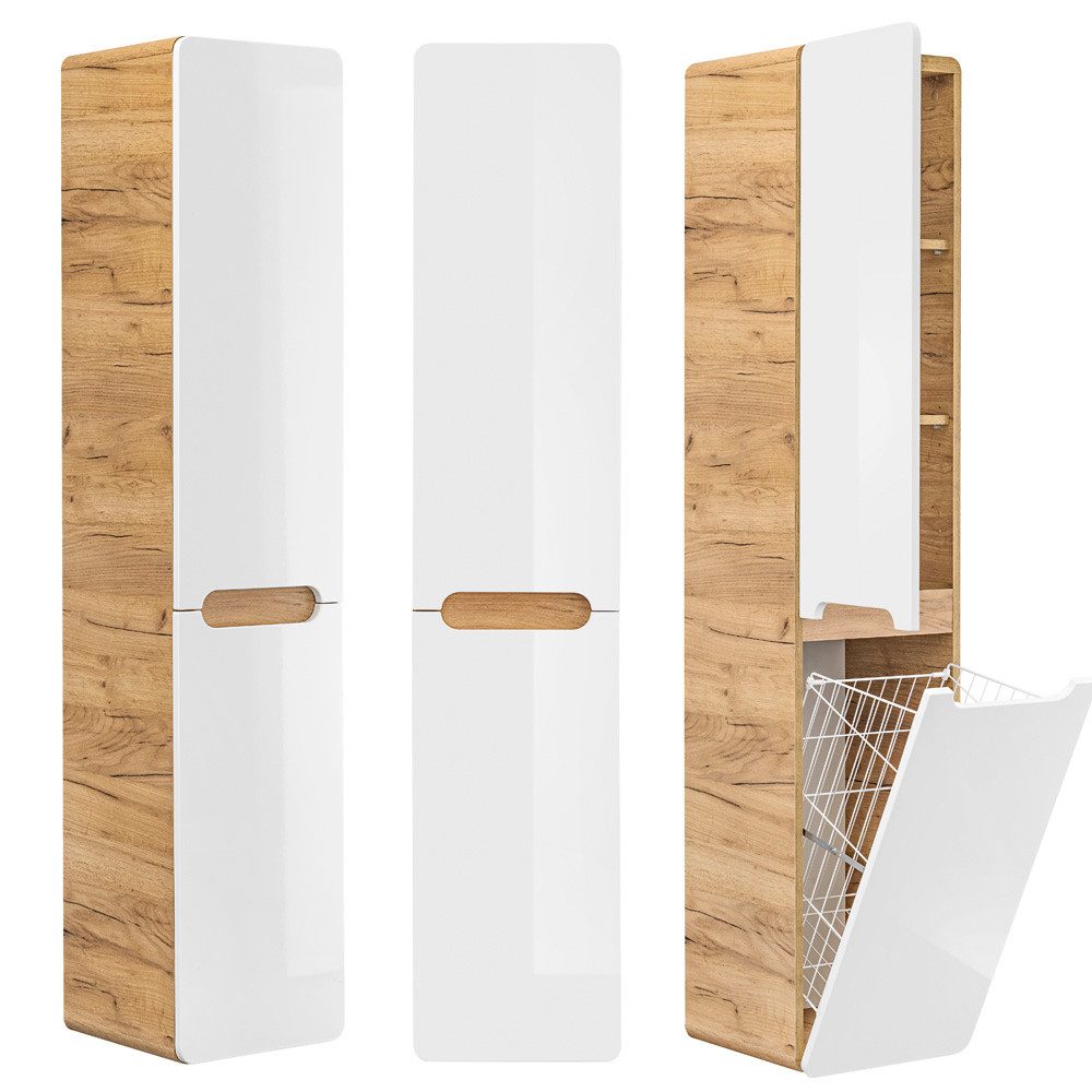 Lomadox Hochschrank LUTON-56 Wotan Eiche Nb. günstig online kaufen