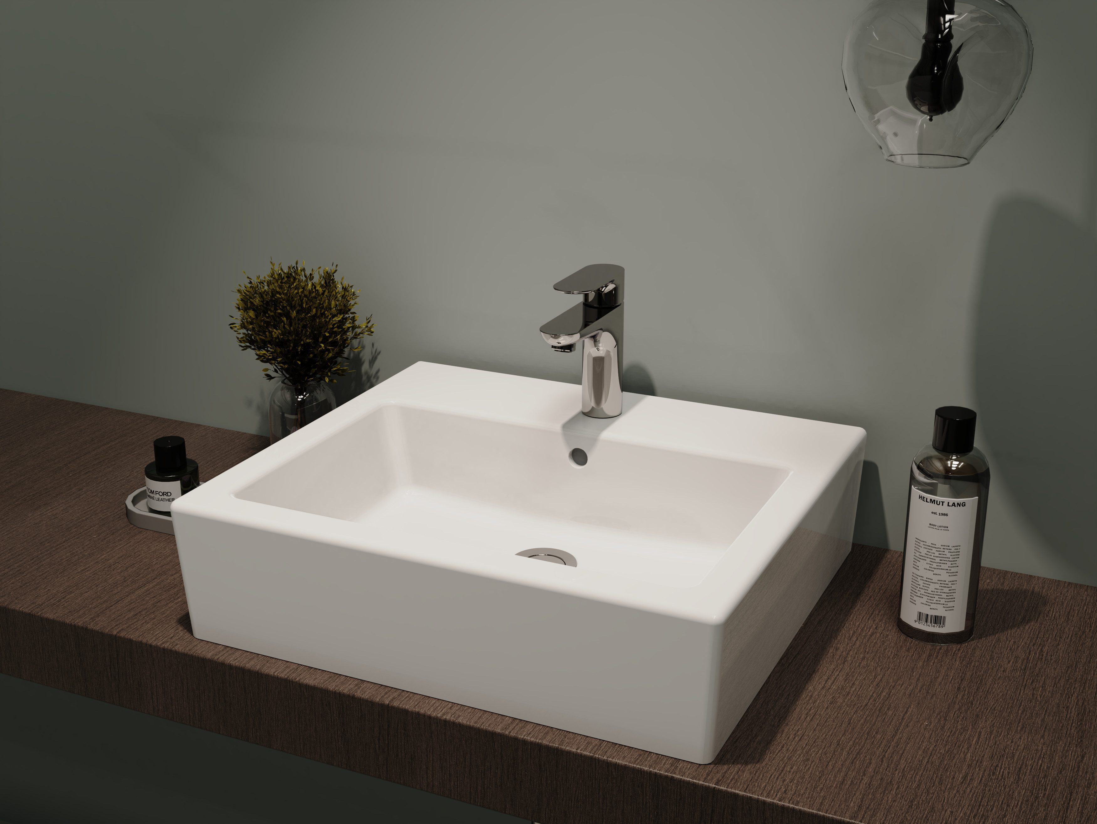 welltime Aufsatzwaschbecken Pesante, NANO Glasur