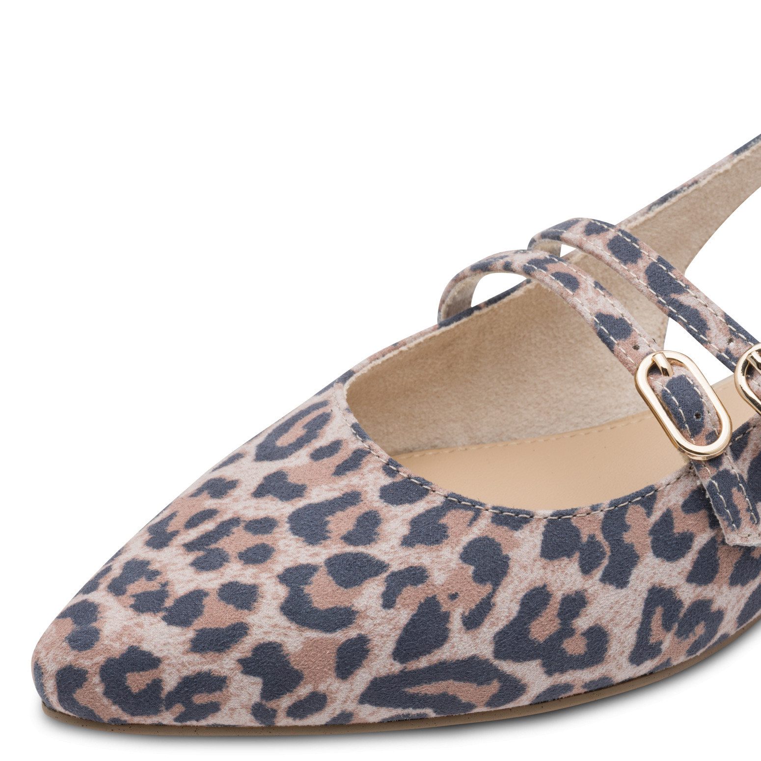 MARCO TOZZI Slingpumps Blockabsatz, Businessschuh mit verstellbaren Schnallen