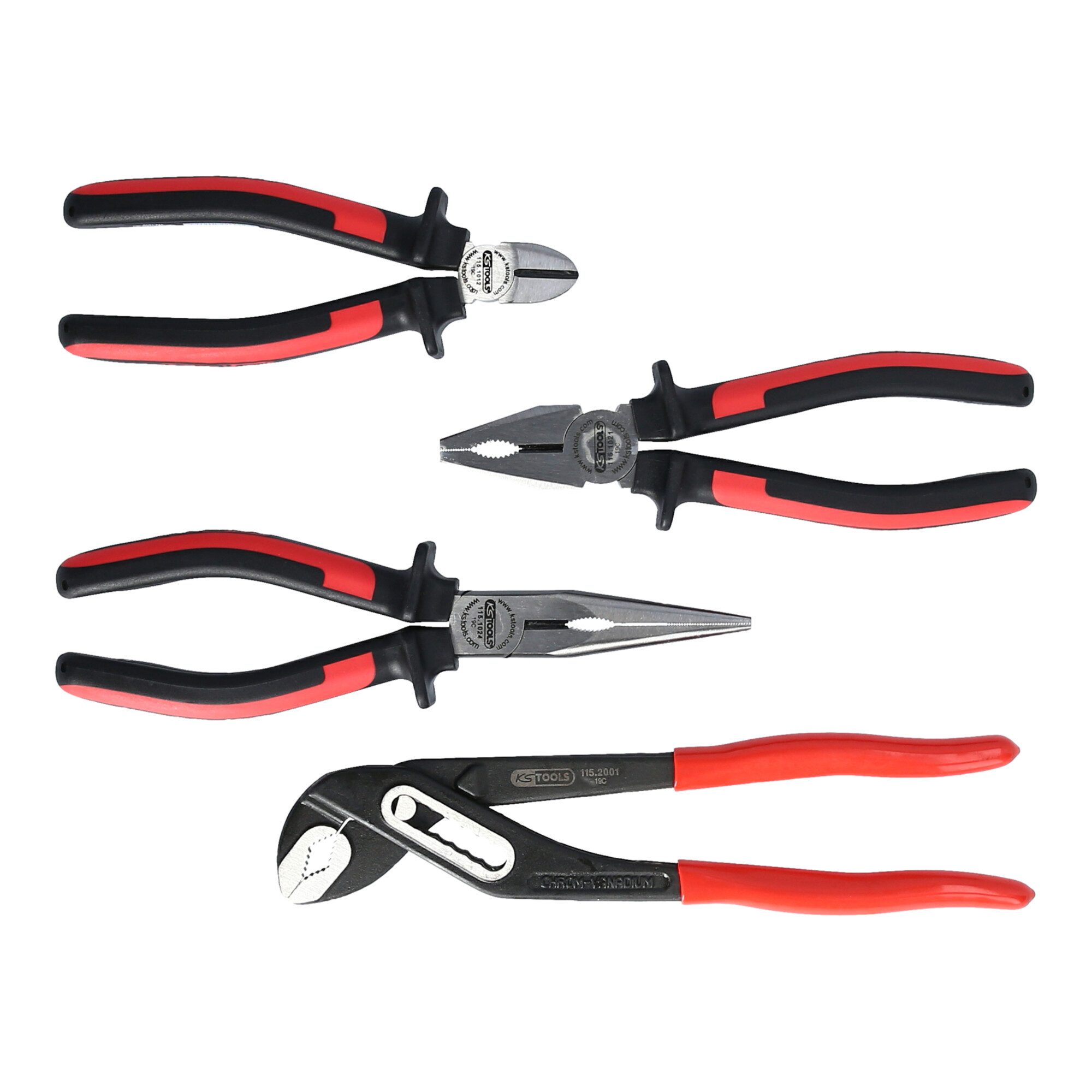 KS Tools Zangenset KS Tools ERGOTORQUE Zangen-Satz, 4-teilig