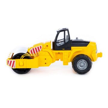 Polesie Spielzeug-Auto Spielzeug Straßenwalze 36742, Baustellenfahrzeug Kunststoff 48,5 cm lang